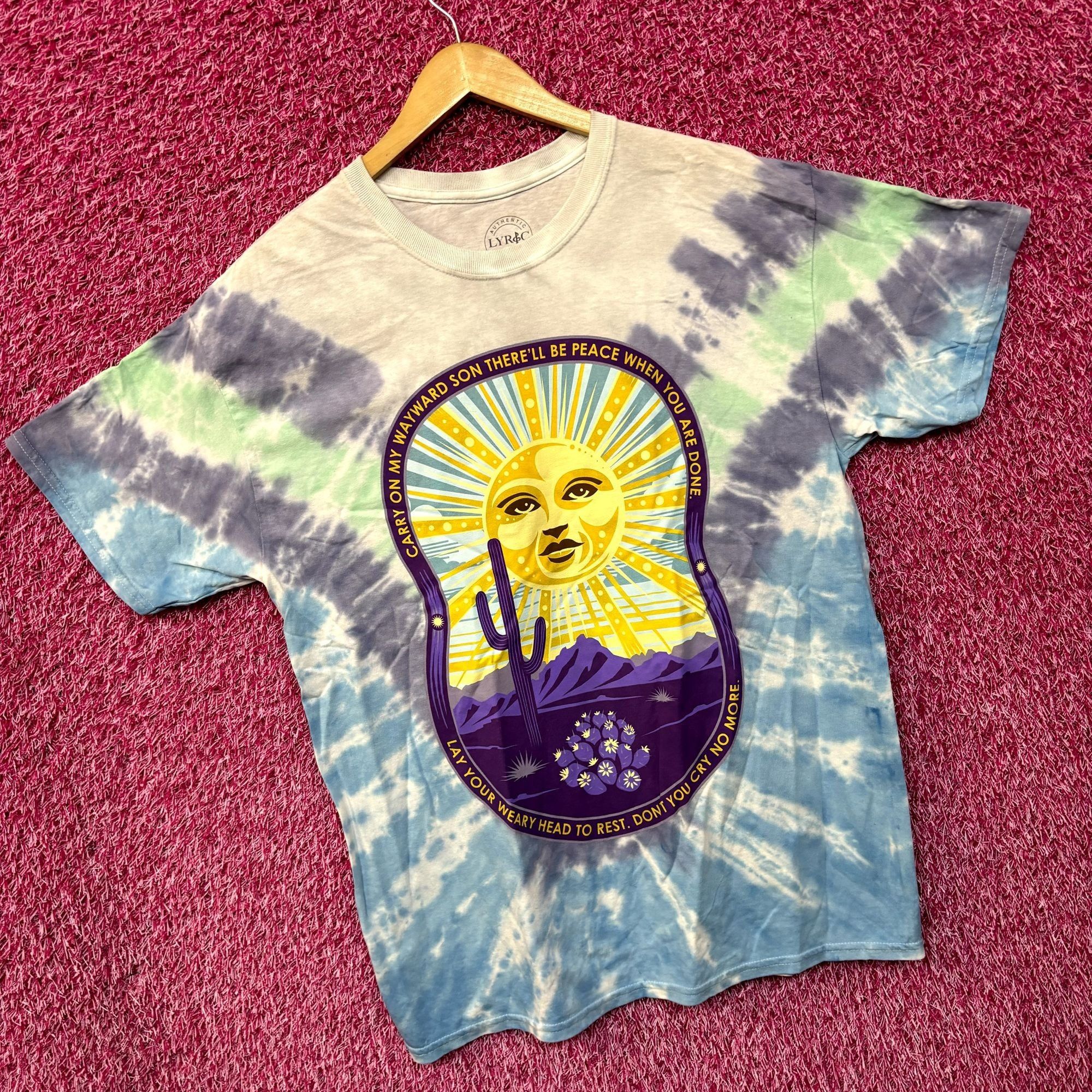 Band Tees Kansas Carry On Wayward Son Lyric Desert Rock Tie Dye L Size US L / EU 52-54 / 3 - 3 Thumbnail