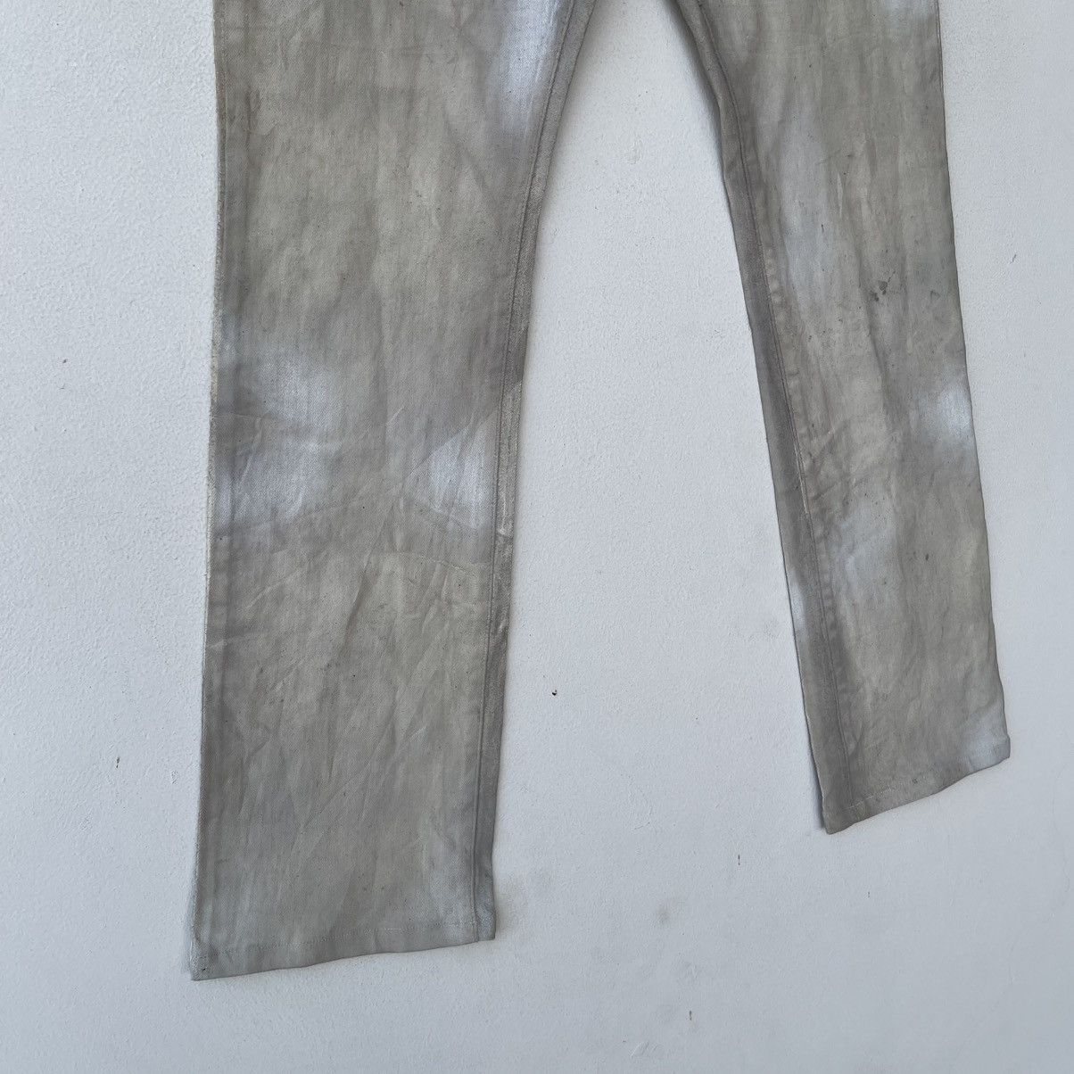 Tornado Mart Flared Archival Tornado Mart "Dirty Wash" Waxed Denim Jeans Size US 32 / EU 48 - 5 Thumbnail