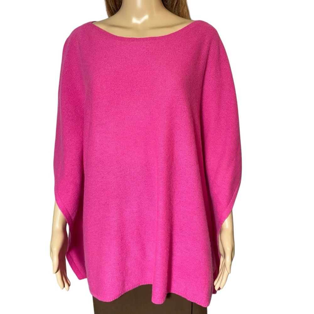 Ralph Lauren Ralph Lauren Pink Cashmere Poncho One Size Size ONE SIZE - 9 Thumbnail