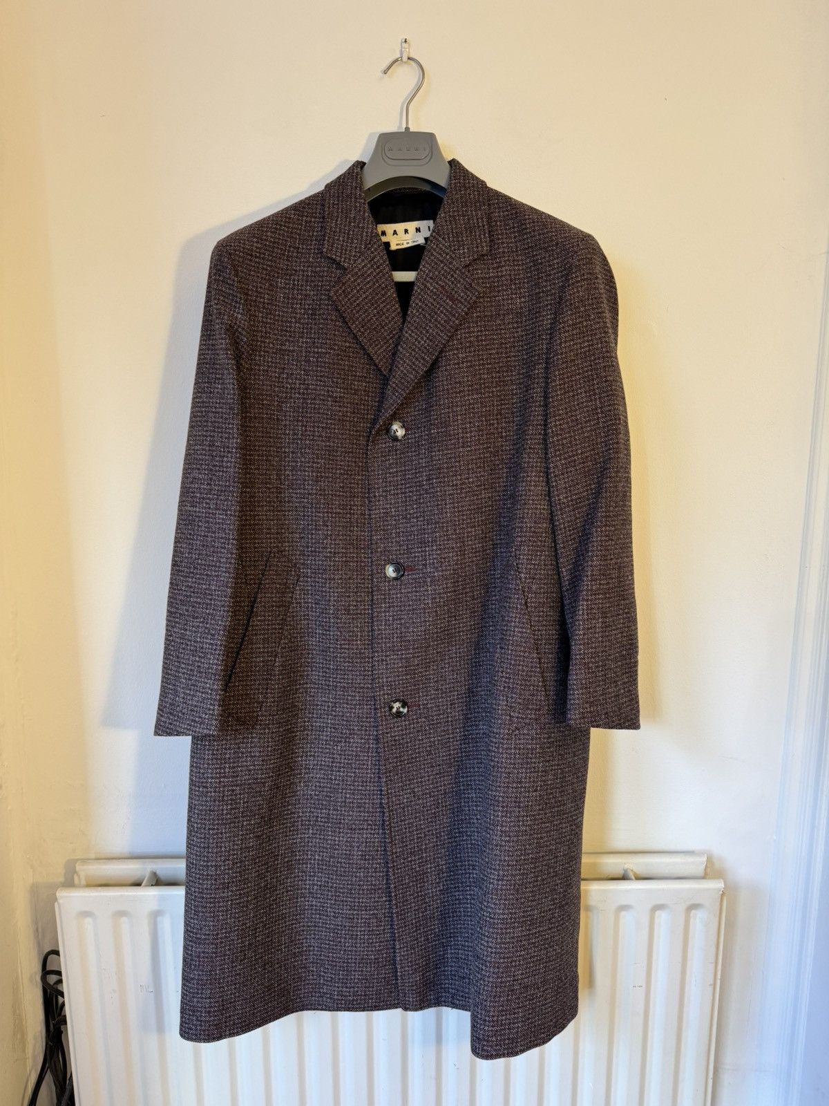 Marni Marni Checkered Wool Coat Size US M / EU 48-50 / 2 - 1 Thumbnail