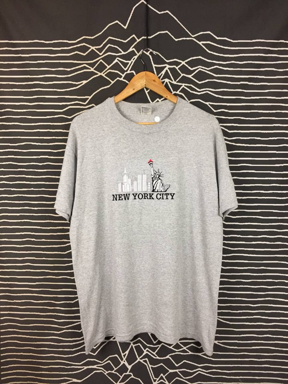 Vintage Vtg New York City Skyline Twin Towers Statue of Liberty Tee Size US L / EU 52-54 / 3 - 2 Thumbnail
