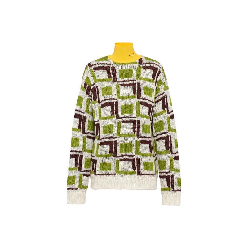 Prada Prada Colorful High Neck Sweater for Women Size US XS / EU 42 / 0 - 1 Thumbnail