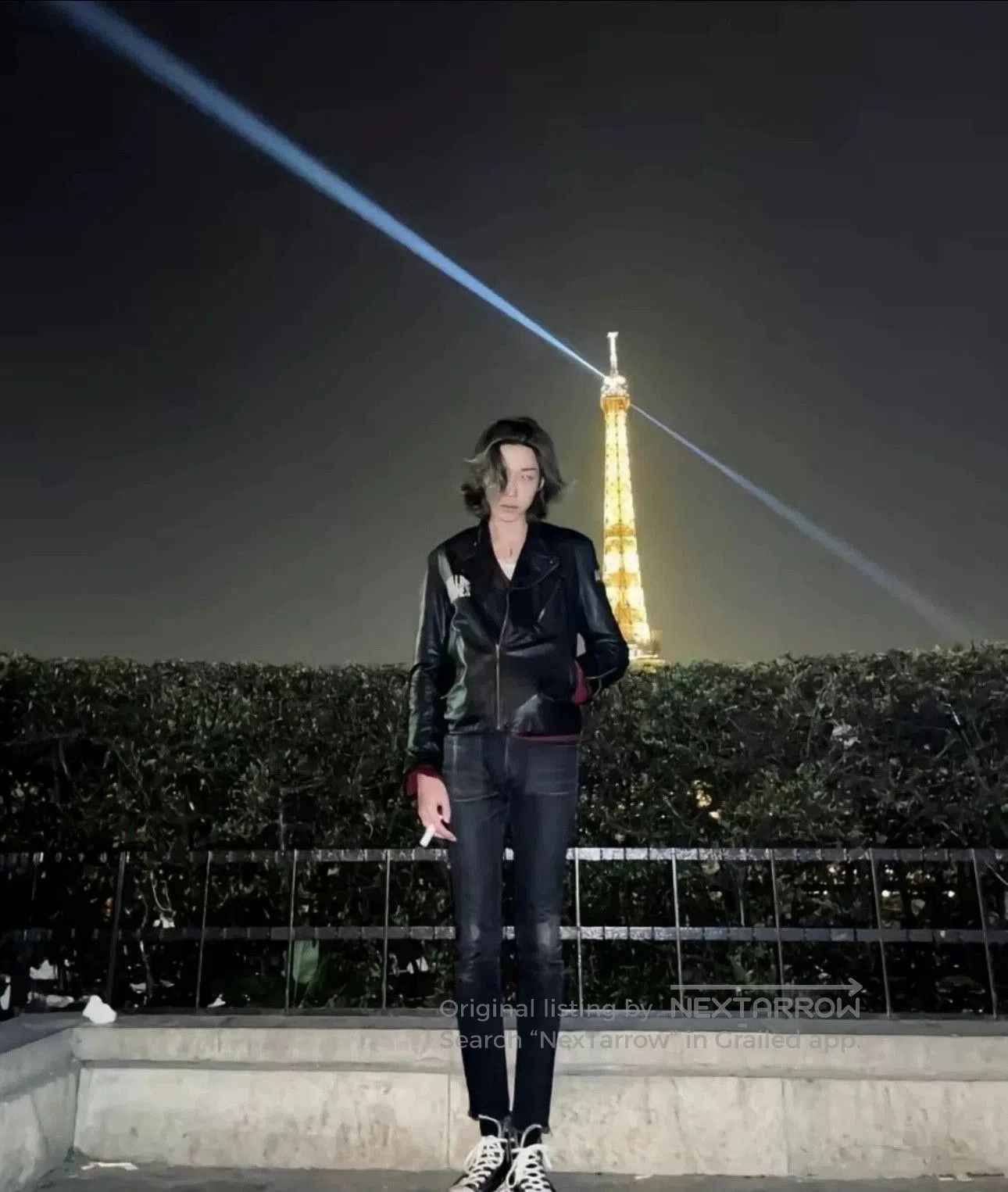 Saint Laurent Paris Saint Laurent Black Distressed Jeans. Size US 30 / EU 46 - 8 Thumbnail