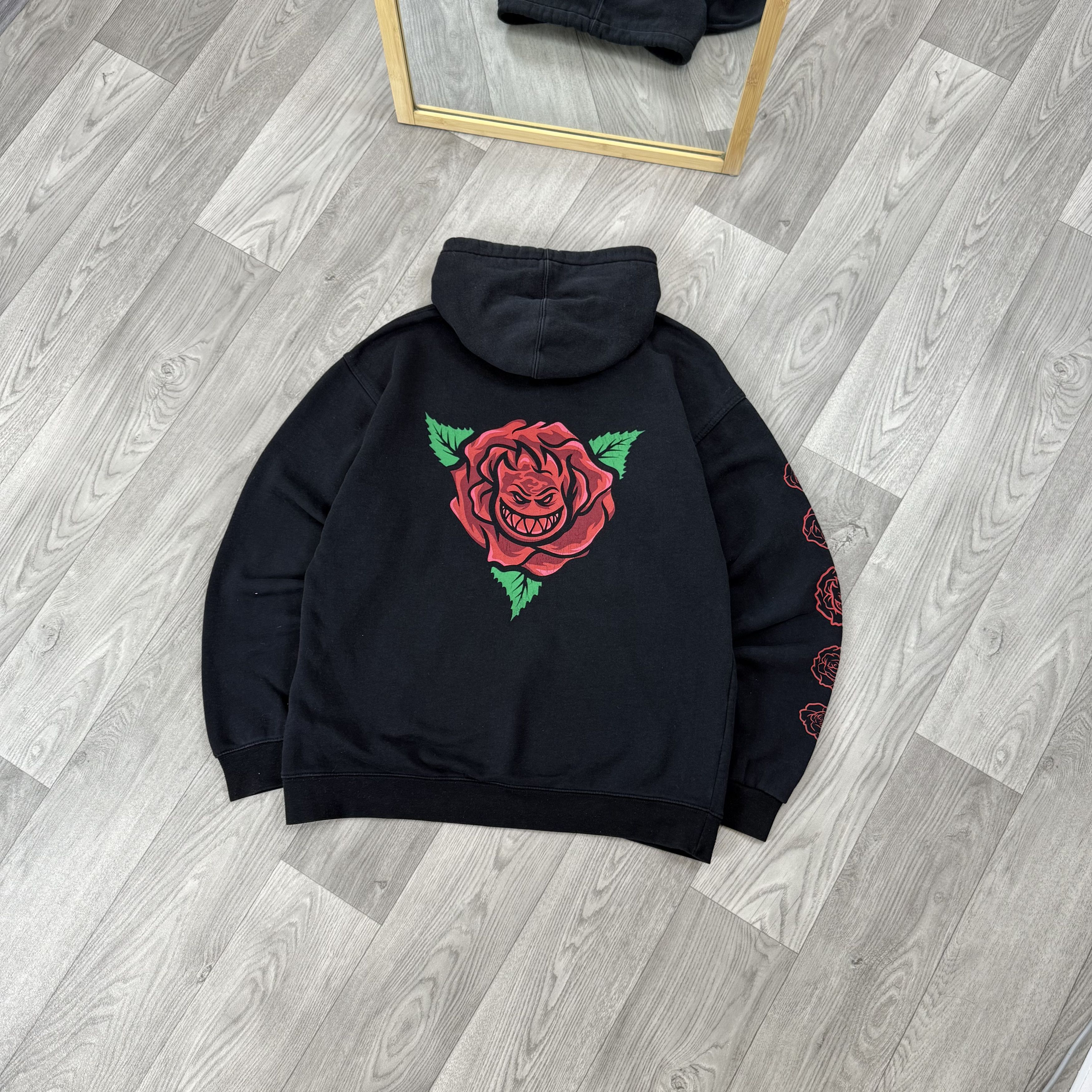 Spitfire Vintage Spitfire Rose Graphic Black Hoodie Hooded Sweat Size US L / EU 52-54 / 3 - 1 Thumbnail
