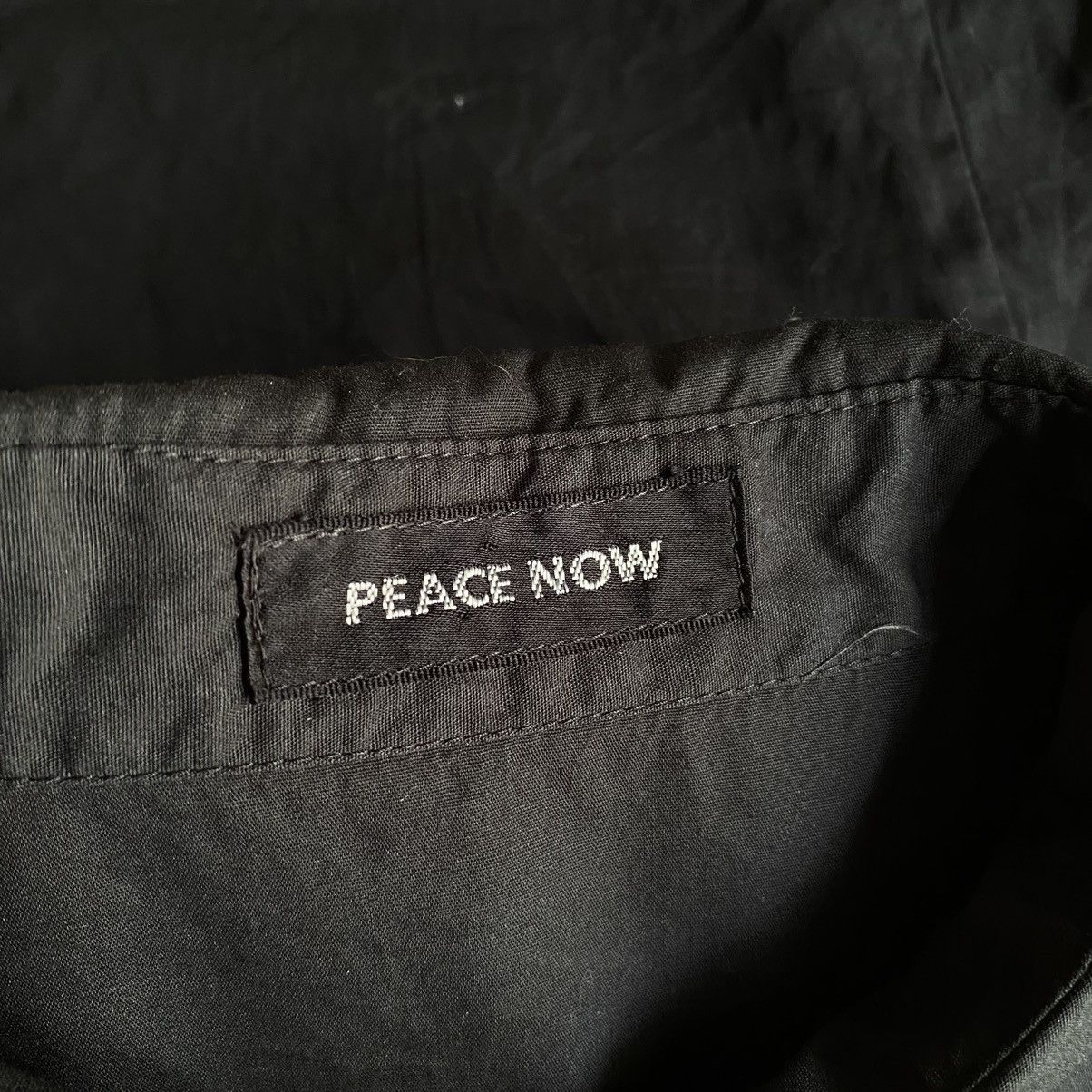 Japanese Brand × Seditionaries PEACE NOW Y2K Punk Fitted Black Ruffle Trim Blouse Size M / US 6-8 / IT 42-44 - 4 Thumbnail