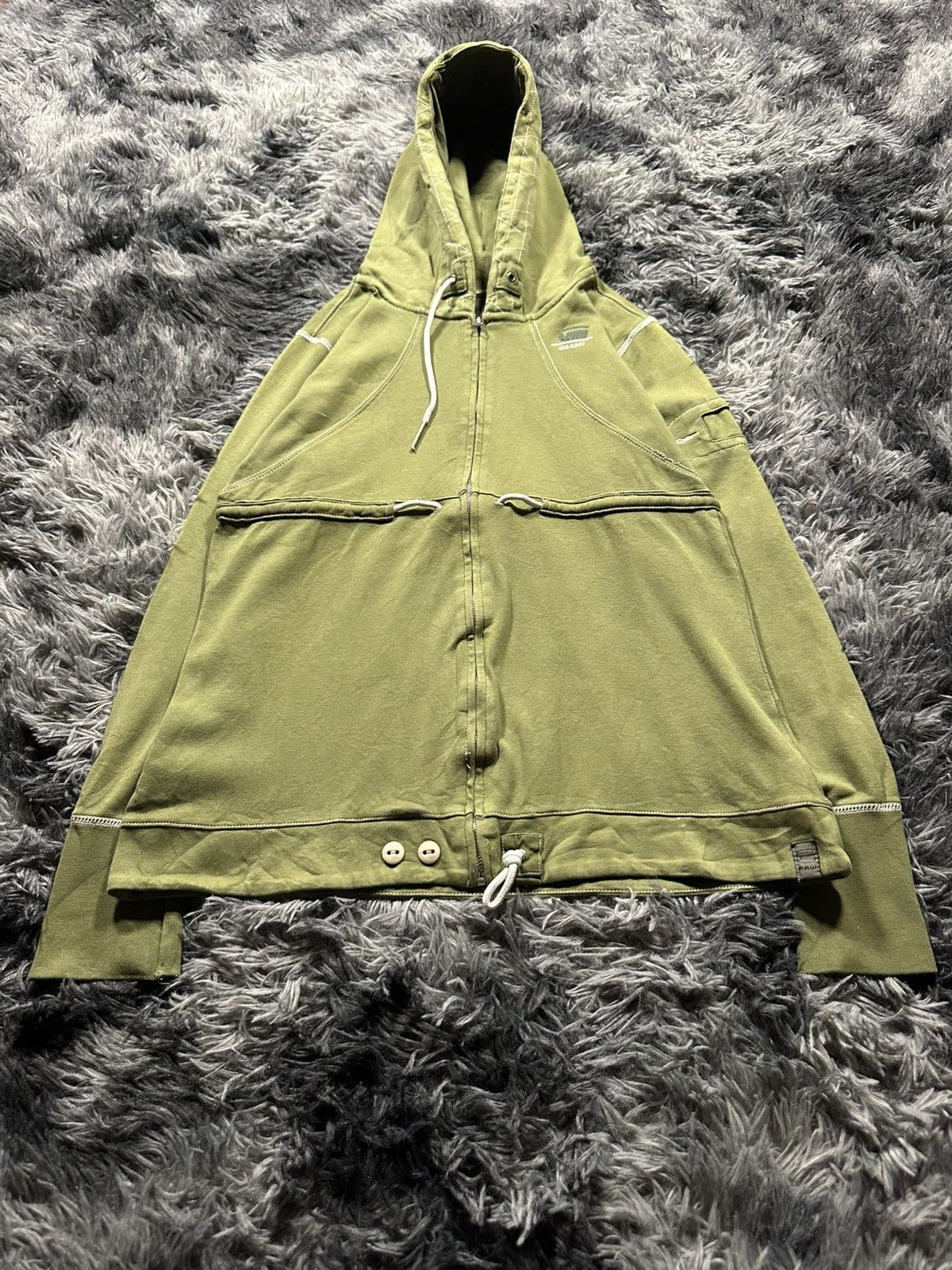 Japanese Brand × Le Grande Bleu (L.G.B.) LGB Star zip boxer hoodie