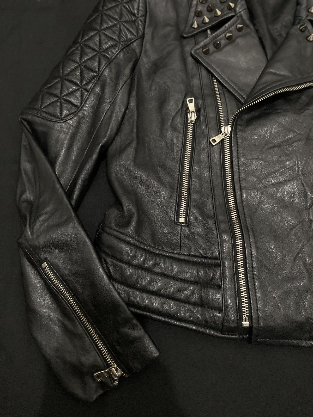 Isamu Katayama Backlash 2000s Dalla A studed leather jacket Size US S / EU 44-46 / 1 - 4 Thumbnail