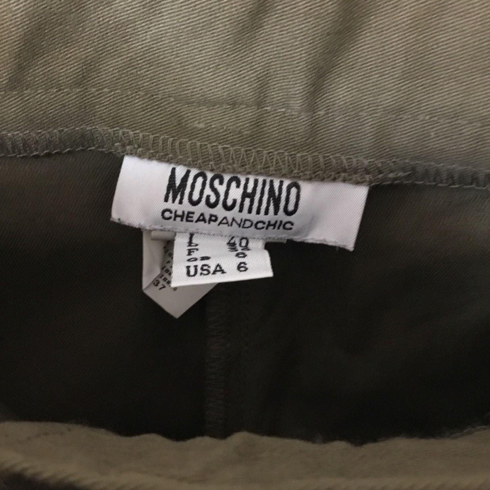 Moschino Moschino Cheap and Chic Olive Khaki Pants Size 28" / US 6 / IT 42 - 3 Thumbnail