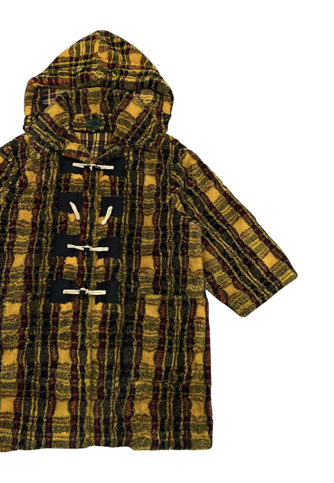Jean Paul Gaultier Jean Paul Gaultier Junior FW1991 Yellow Tartan Faux Fur Coat Size US M / EU 48-50 / 2 - 17 Thumbnail
