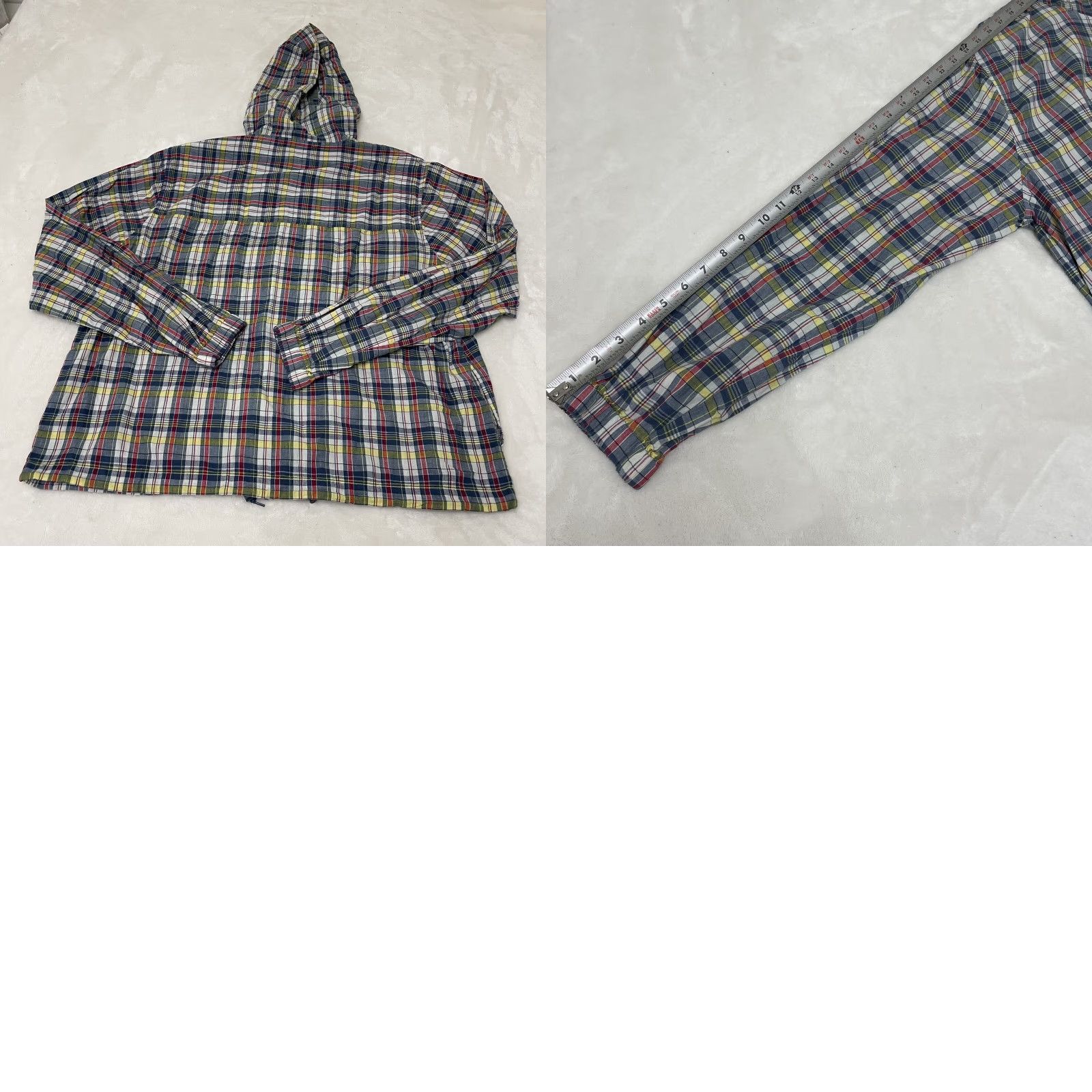 Orvis VINTAGE Orvis Plaid Flannel Jacket Hooded Blue Red Yellow XL Full Zip Light-weight Jacket Windbreaker Unisex Adults Mens Womens Size XL / US 12-14 / IT 48-50 - 8 Thumbnail
