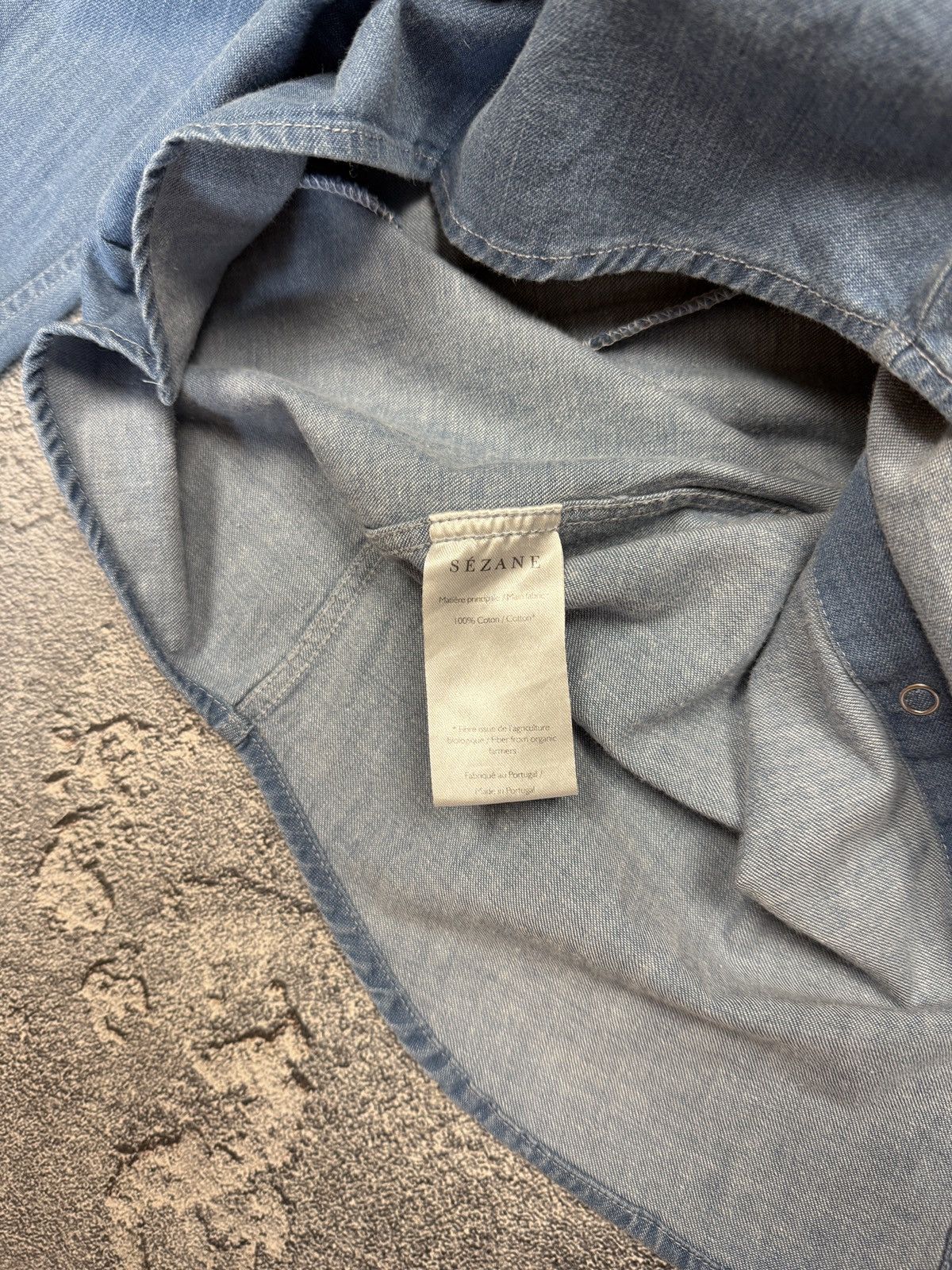 Designer × Sezane Sezane Denim Shirt Size M / US 6-8 / IT 42-44 - 9 Thumbnail
