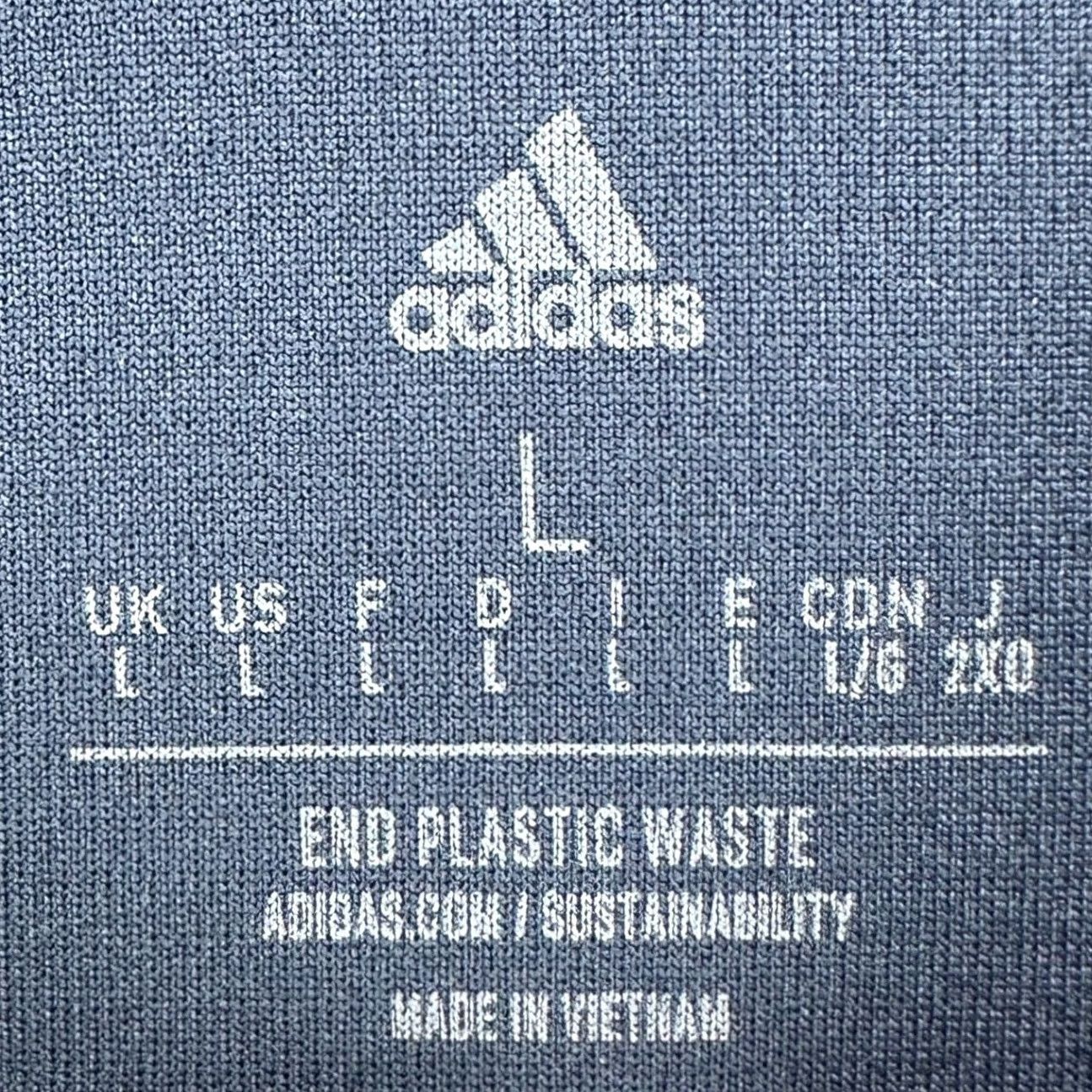 Adidas Adidas Mens Pullover Sweatshirt Large Blue Quarter Zip Logo Long Sleeve Sweatshirt Size US L / EU 52-54 / 3 - 4 Thumbnail