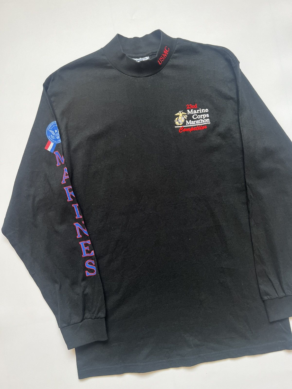 Lee × Vintage 1990's Lee Usmc Marines Corps Marathon Competition Size US M / EU 48-50 / 2 - 6 Thumbnail