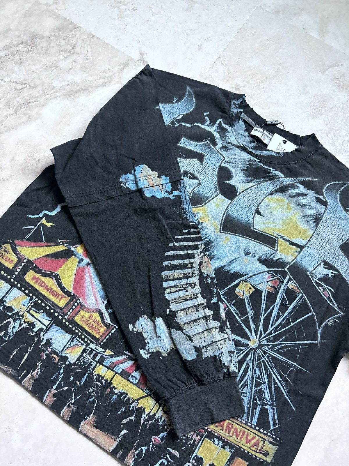 Vale Vale Festival Carnival Longsleeve Tee Black Blue Size L Size US L / EU 52-54 / 3 - 6 Thumbnail