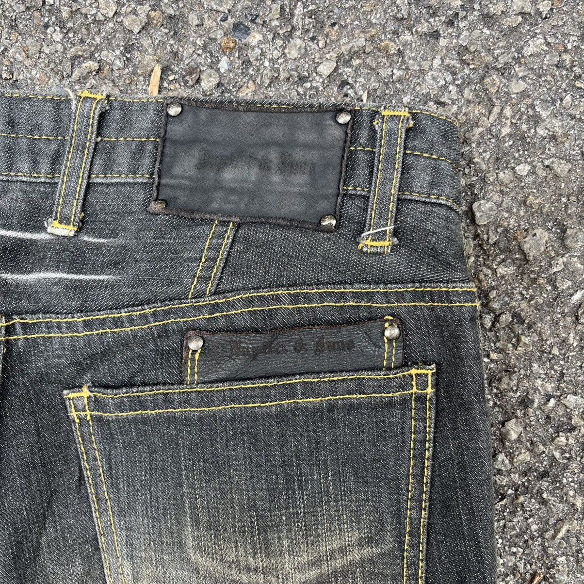 Hysteric Glamour Flared Jeans Faded Clawmark Japanese Bootcut Rusty Denim Size US 29 - 12 Thumbnail