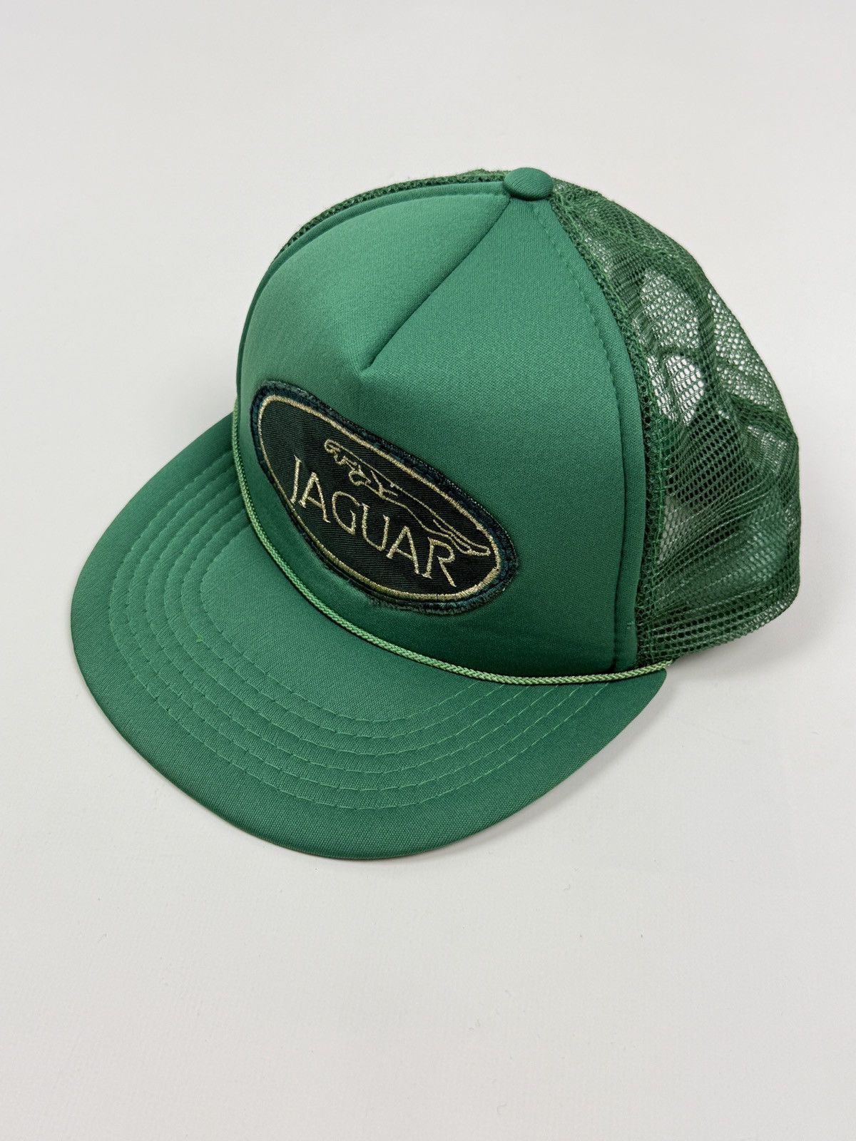 Vintage 1990s Vintage Jaguar Patch Logo Racing Foam Trucker Hat Cap Size ONE SIZE - 1 Thumbnail