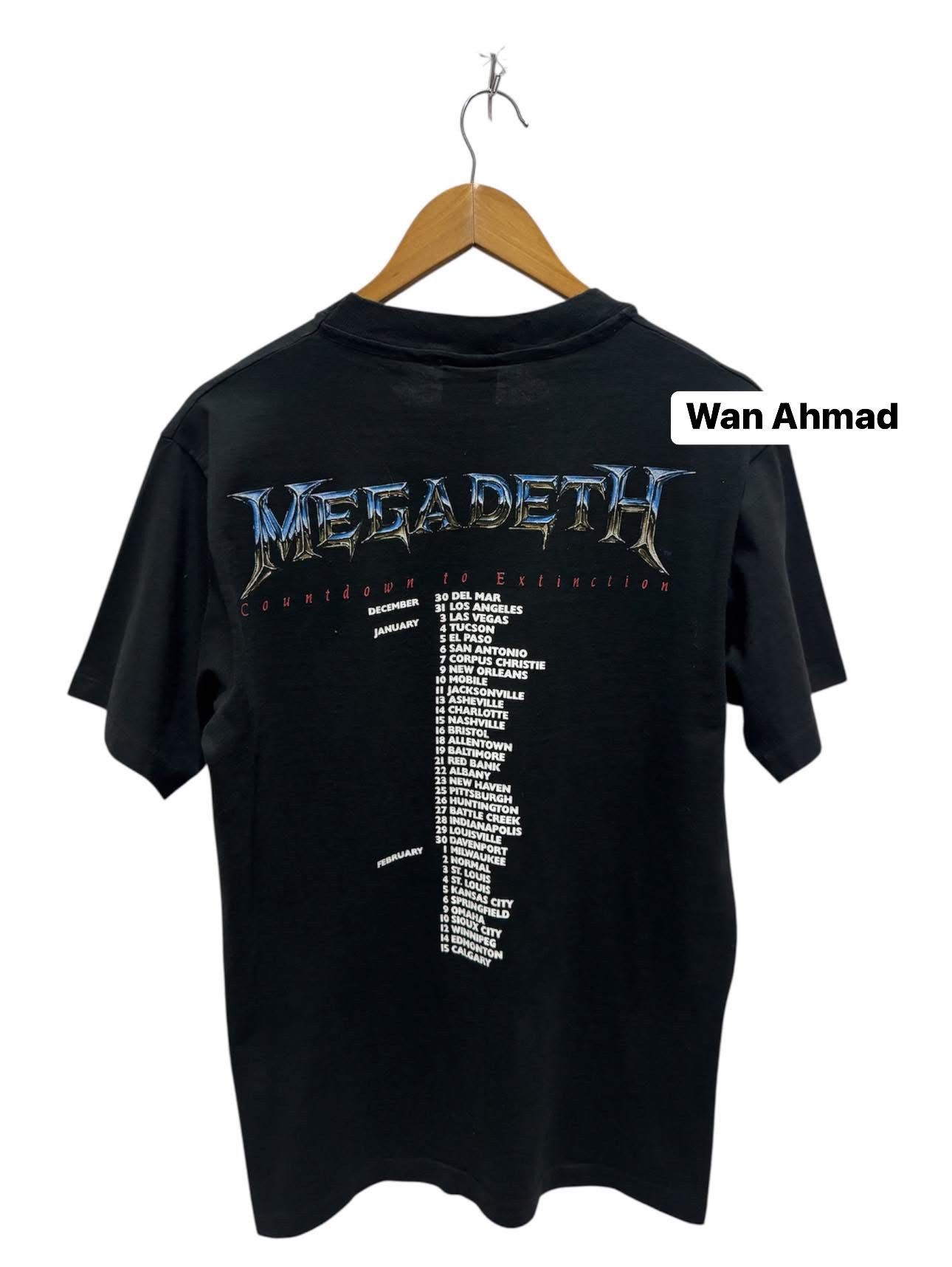 Band Tees Vintage 90’s Megadeth Countdown To Extinction Tour Size US L / EU 52-54 / 3 - 2 Thumbnail