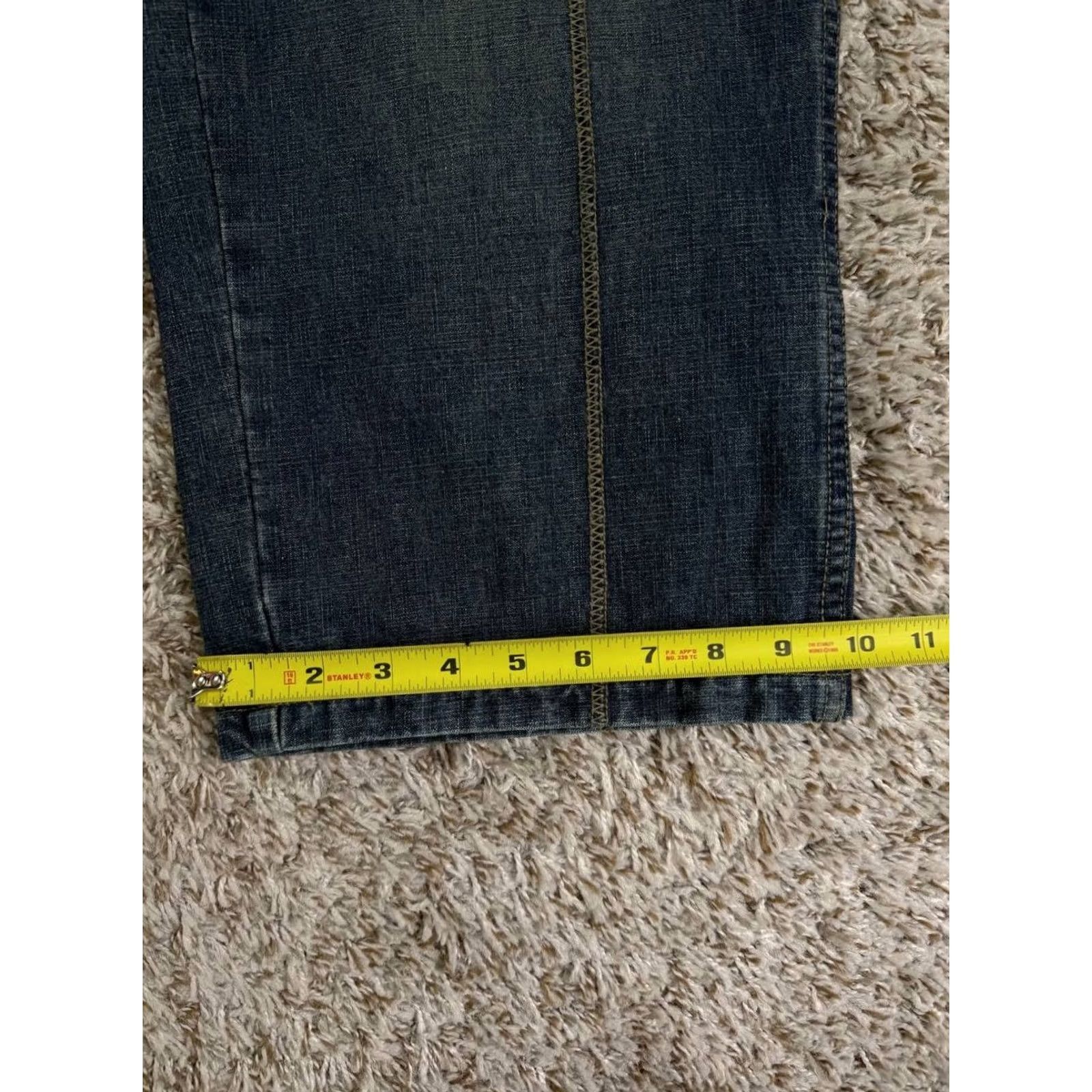 Denime VINTAGE PJ MARK Jeans Baggy Denim 36x32 Y2K Hip Hop Skate Patchwork Mens Size US 36 / EU 52 - 7 Thumbnail