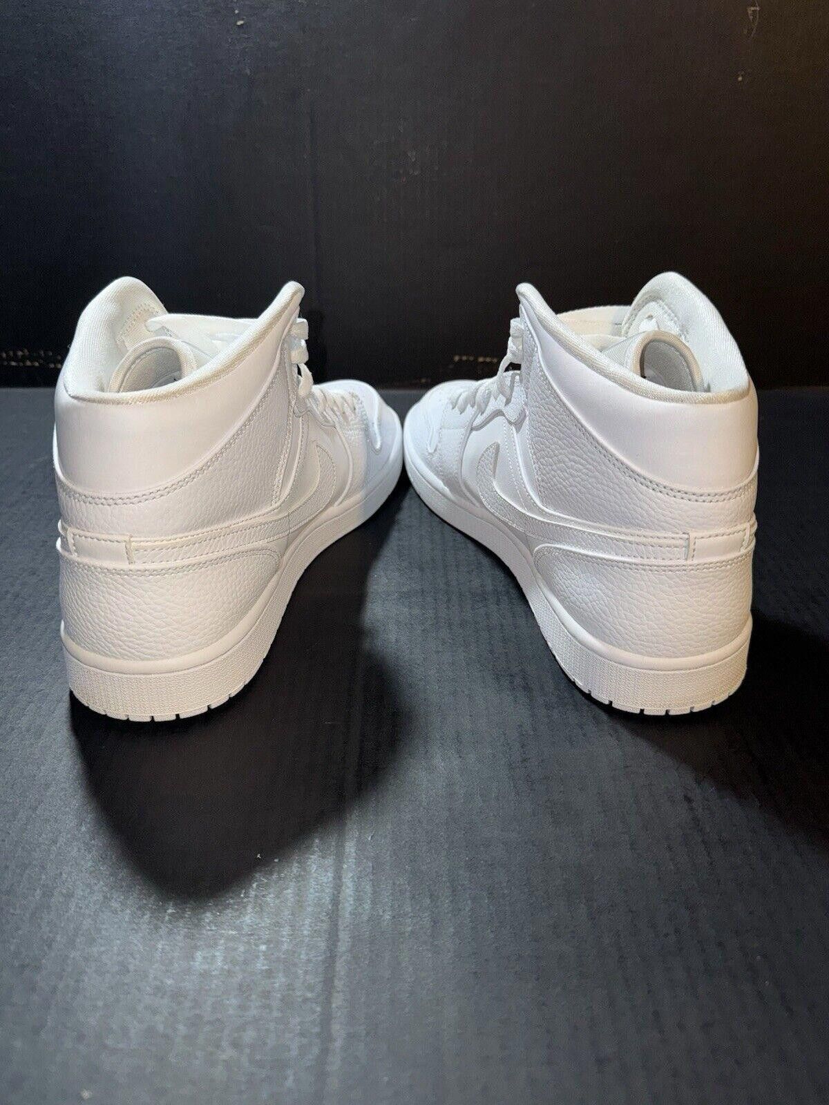 Jordan Brand Nike Air Jordan 1 Mid Triple White 2020 - 554724-130 - Sz 12 Size US 12 / EU 45 - 6 Thumbnail