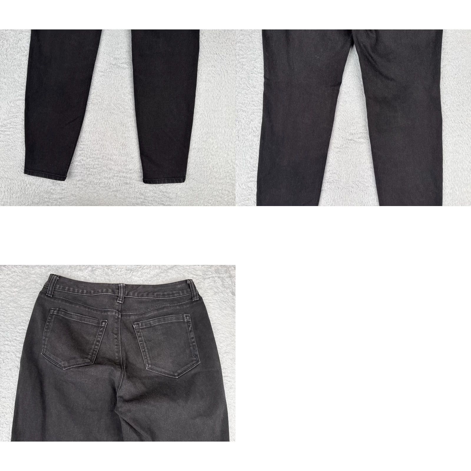 Vintage Style&co. Jeans Womens 4 Black Denim Skinny Mid Rise 28x30 Cotton Size 27" / US 4 / IT 40 - 10 Thumbnail