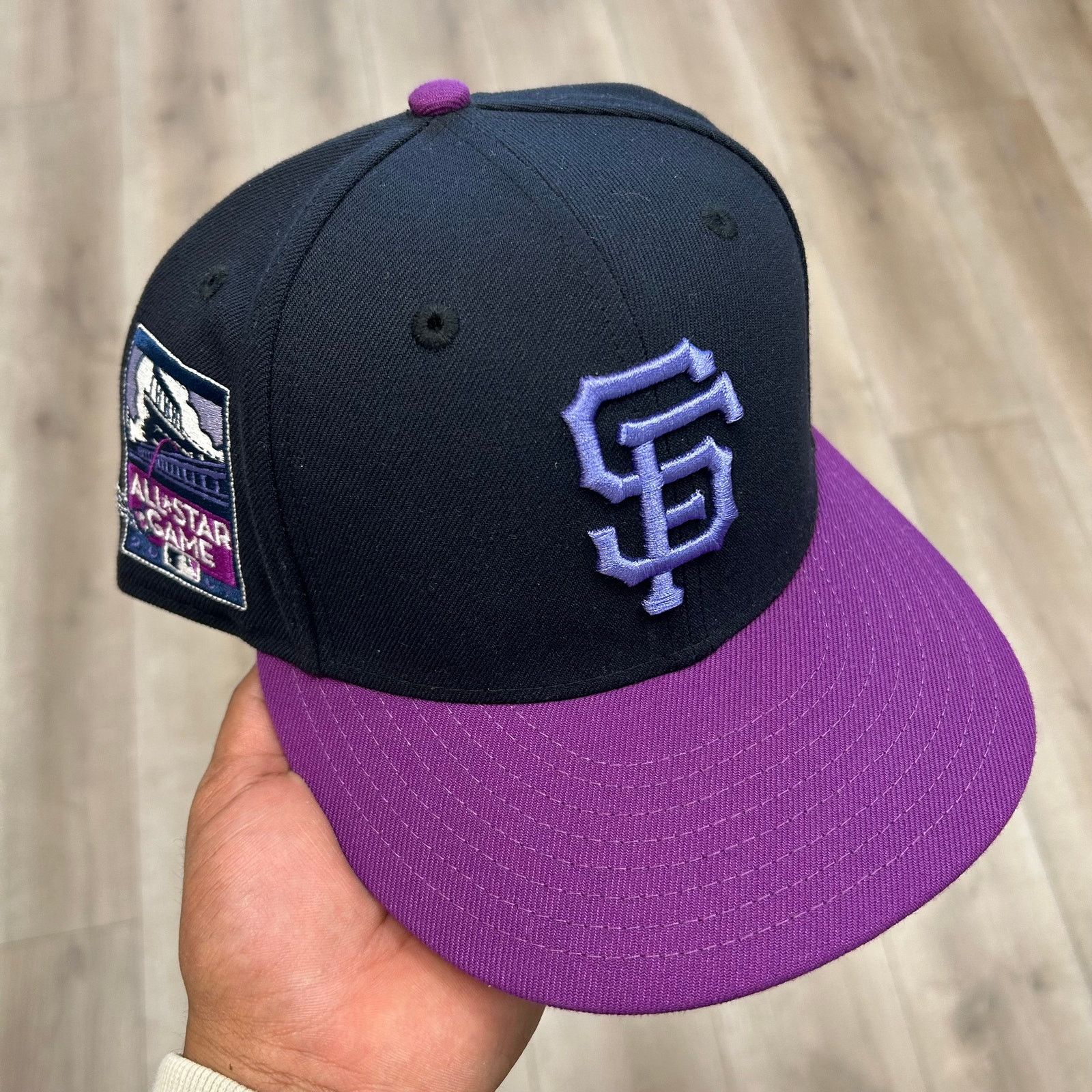 New Era SF Giants All Star Game Purple Fitted Hat Cap sz 7 1/4 B25 Size ONE SIZE - 1 Thumbnail