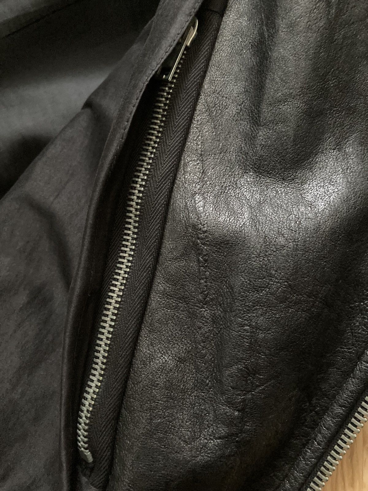 Rick Owens FW09 "CRUST" Hammered Lamb Stooges Leather Jacket Rick Owens Size US XL / EU 56 / 4 - 14 Thumbnail