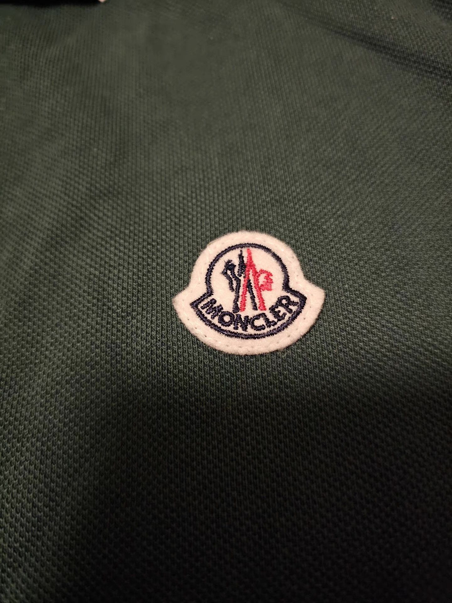 Moncler Moncler green short-sleeve polo shirt Size US M / EU 48-50 / 2 - 2 Thumbnail