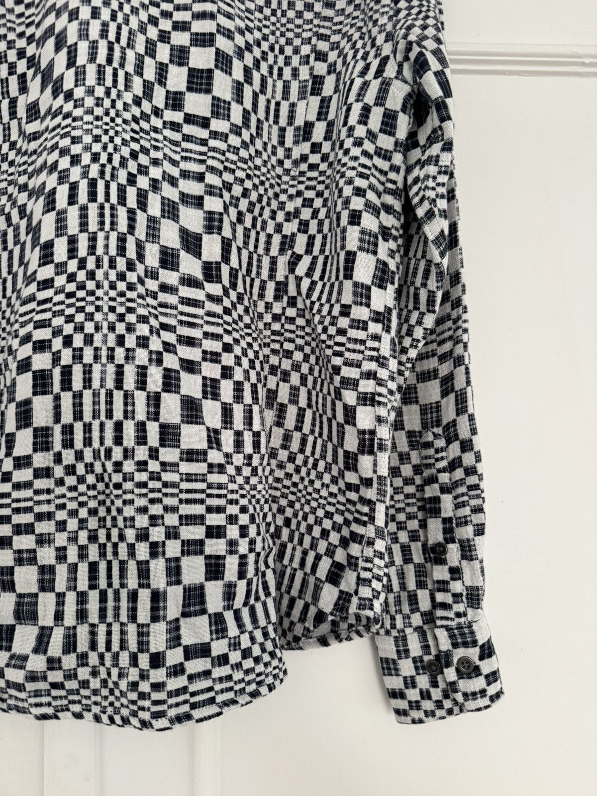 Corridor Corridor High Focus Check Long Sleeve Small White Navy Size US XS / EU 42 / 0 - 9 Thumbnail