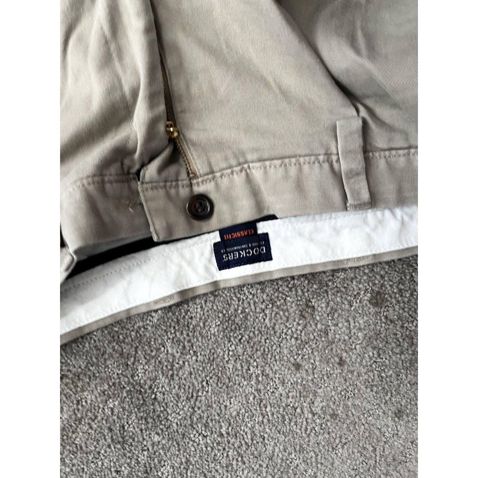 Dockers DOCKERS Mens Pants 36x29 Chino Pleated Classic Fit Beige 90s Army Apple Dockers D4 Mens Pants Size US 36 / EU 52 - 5 Thumbnail