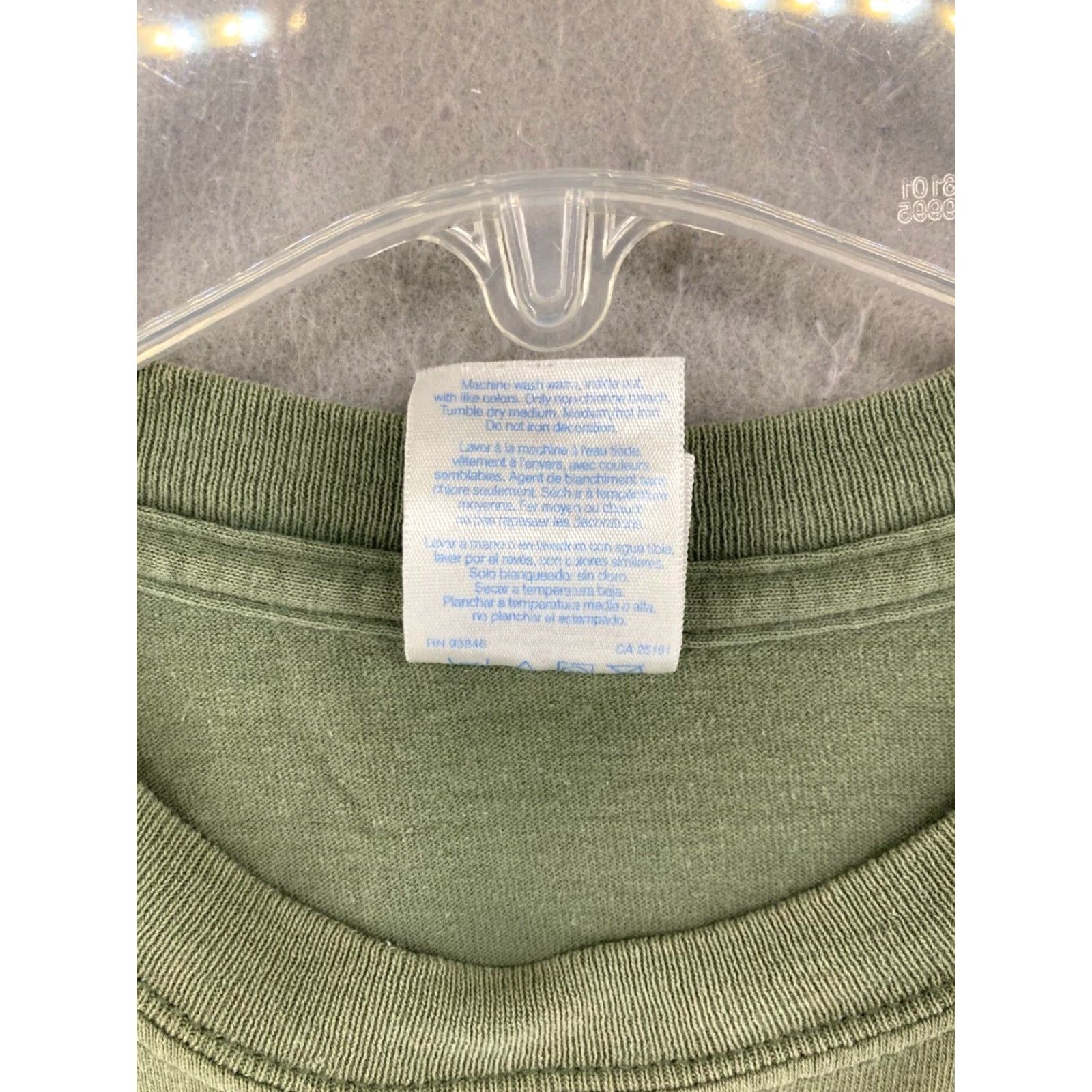 Gildan Estes Park Colorado Mens TShirt M Green Cotton Knit Logo Embroidered Crew Neck Short Sleeve Outdoor Shirt Mens Size US M / EU 48-50 / 2 - 7 Thumbnail