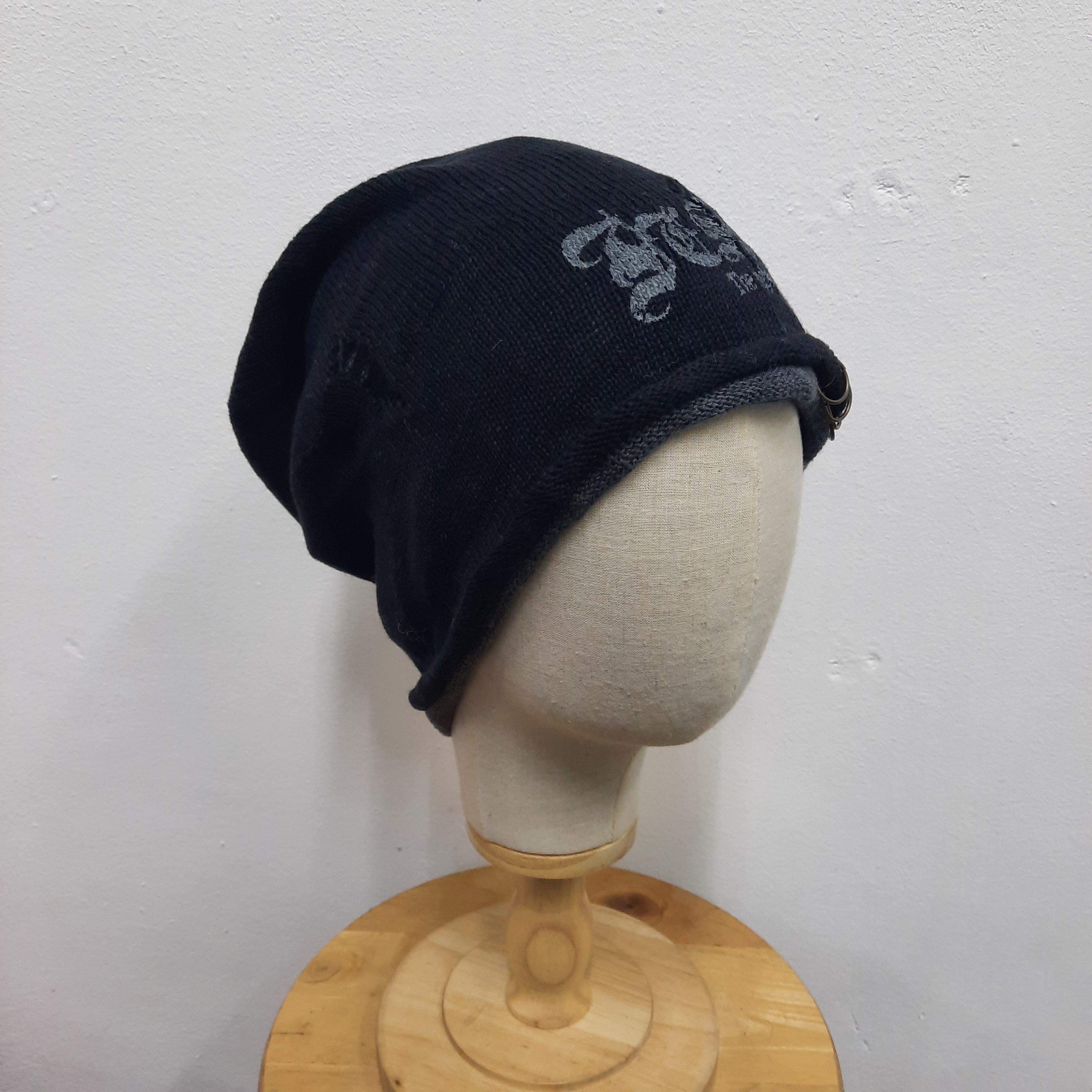 If Six Was Nine ☠️ Japanese brand distressed design gothic punk beanie Size ONE SIZE - 3 Thumbnail