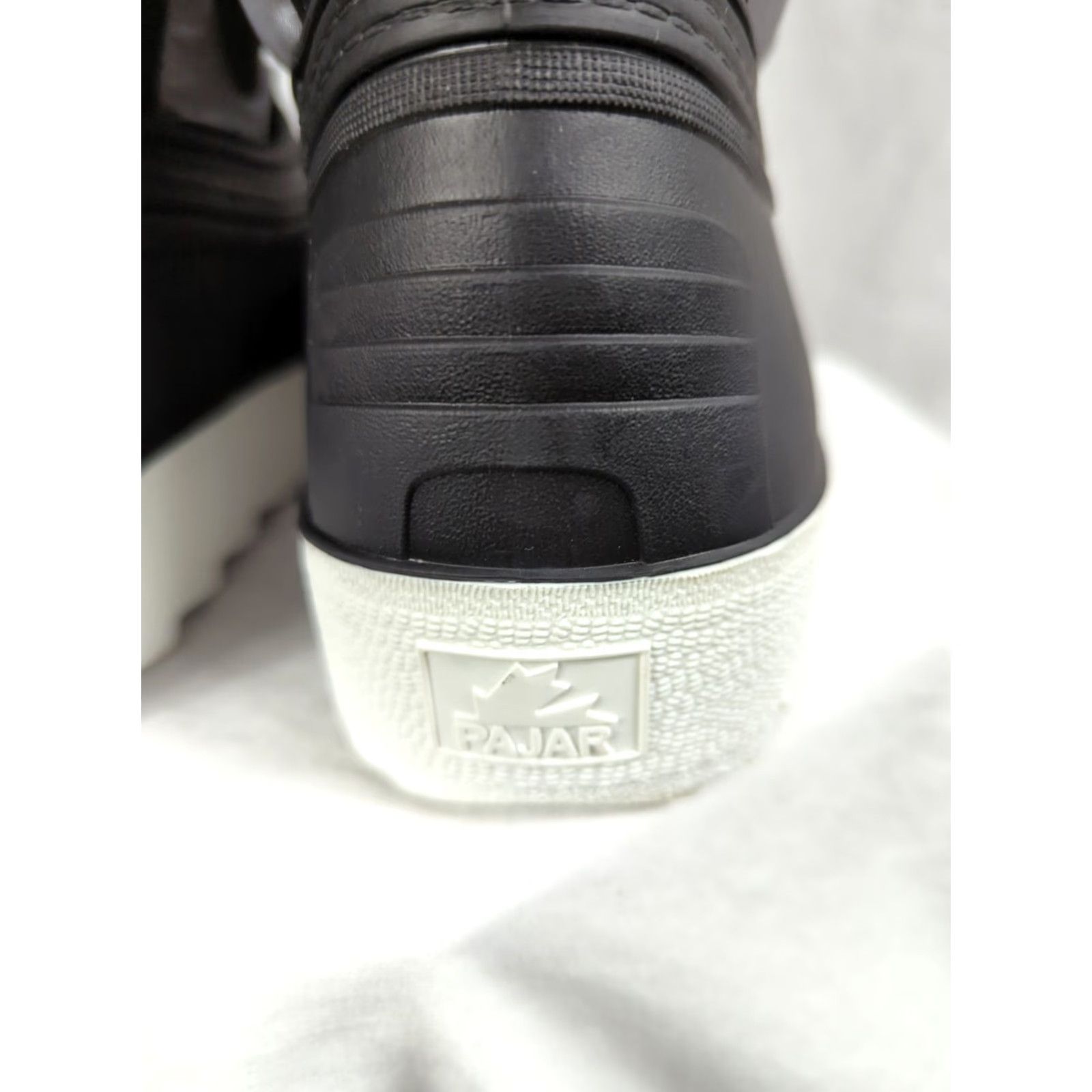 Pajar Pajar Women Snow Boots Black/Silver Lace Up Waterproof Faux Fur Trim Wool Blend Lined Winter Boots 6M Size US 6 / IT 36 - 4 Thumbnail