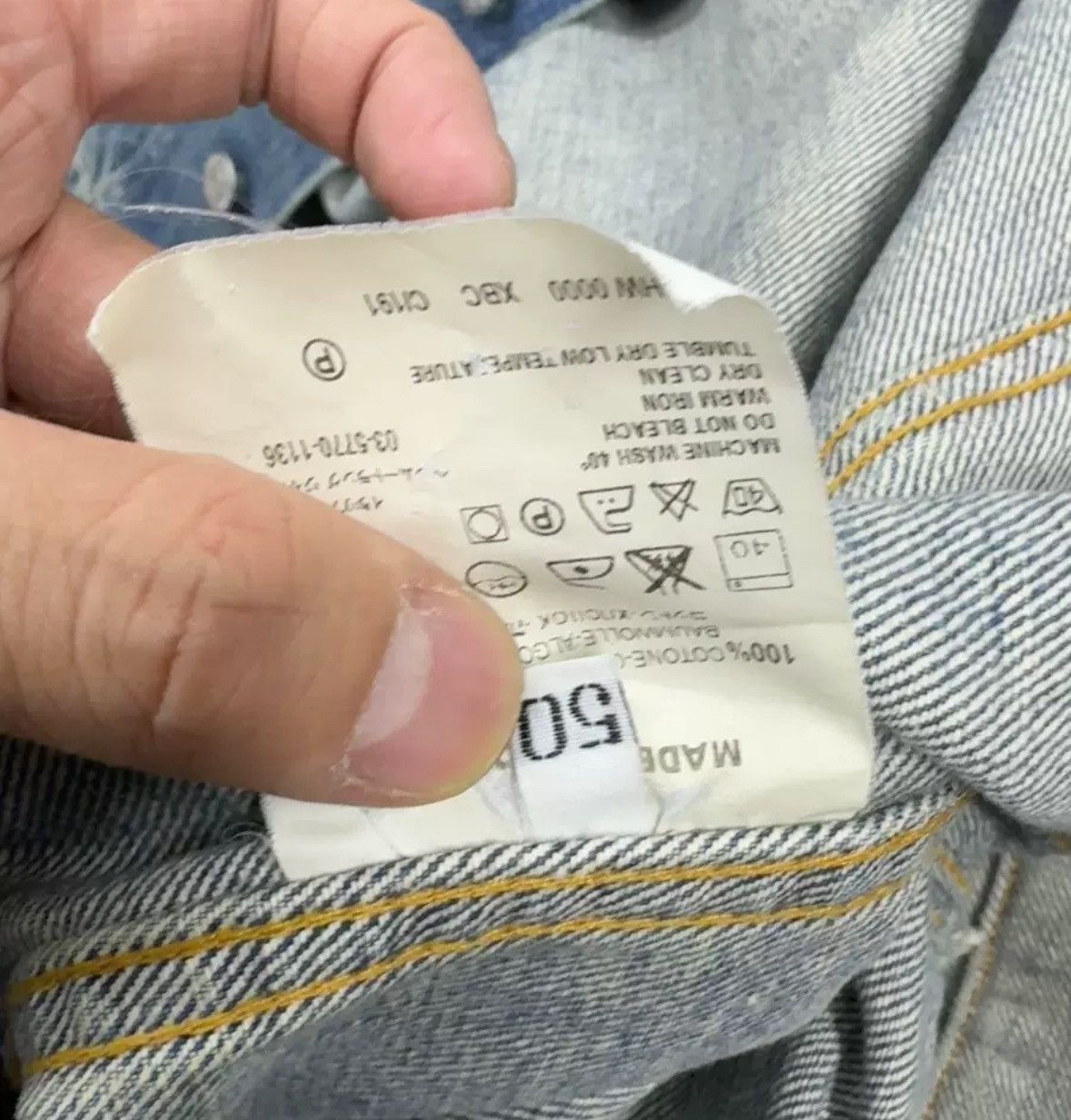 Helmut Lang Helmut Lang's early blue denim jacket 2412-Nextarrow Size US L / EU 52-54 / 3 - 4 Thumbnail