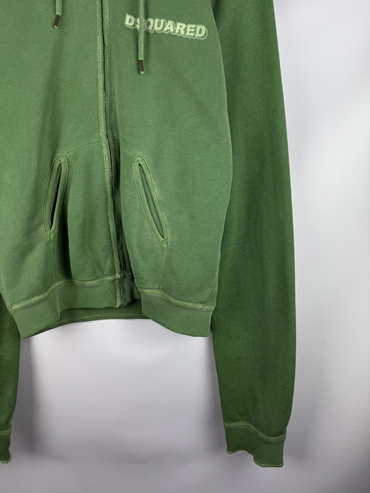 Dsquared2 Dsquared Men’s Full Zip Chest Logo Drawstring Cotton Hoodie Size US L / EU 52-54 / 3 - 6 Thumbnail