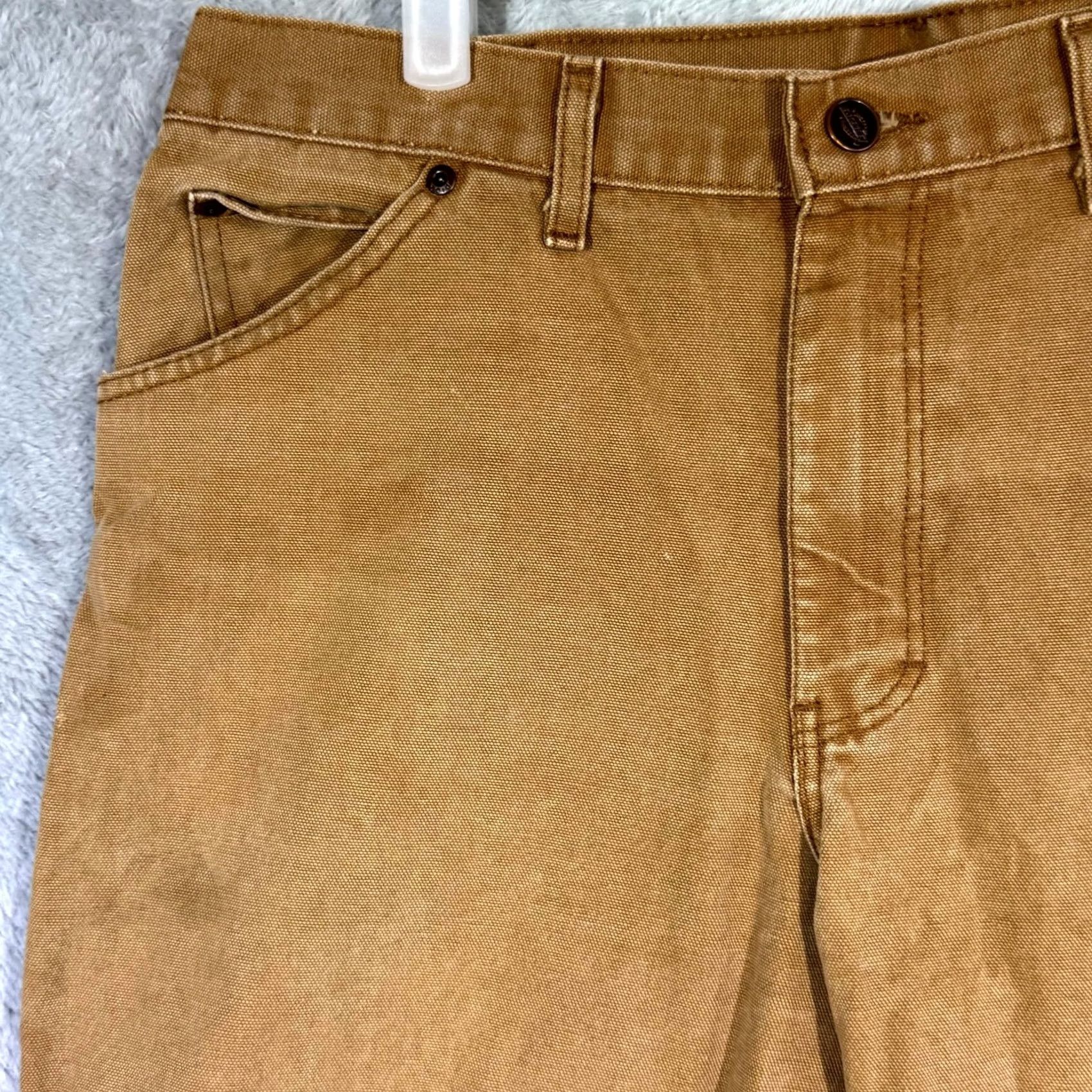 Dickies Dickies Carpenter Jeans Men’s 34x32 Brown Denim Relaxed Fit Straight Leg Jeans Mens Size US 34 / EU 50 - 3 Thumbnail