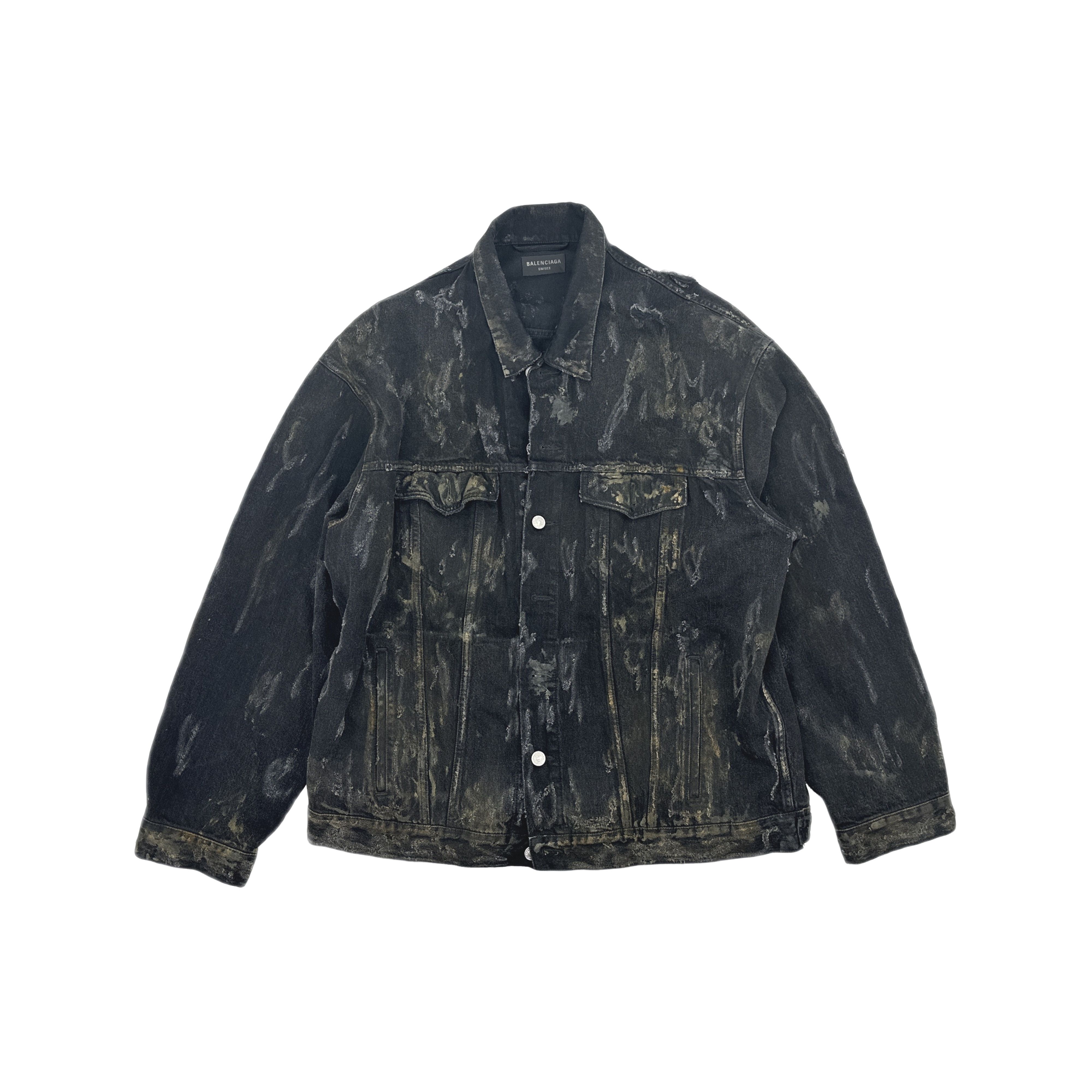 Balenciaga Balenciaga Distressed Denim Jacket Size 2 Size US M / EU 48-50 / 2 - 1 Thumbnail