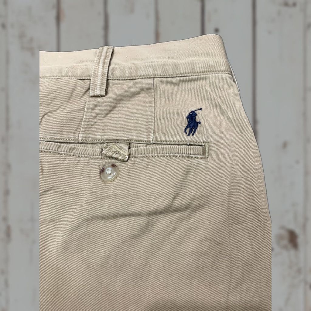 Polo Ralph Lauren POLO RALPH LAUREN CHINO PANTS 36X32 BEIGE FLAT FRONT CASUAL MENS Size US M / EU 48-50 / 2 - 1 Thumbnail