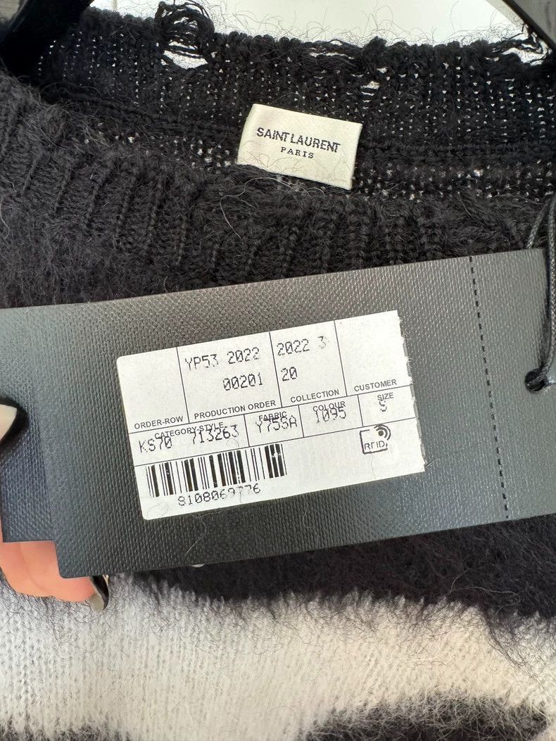 Saint Laurent Paris Saint Laurent Paris SAINT LAURENT Black Sweater with Bunny Size US S / EU 44-46 / 1 - 2 Thumbnail