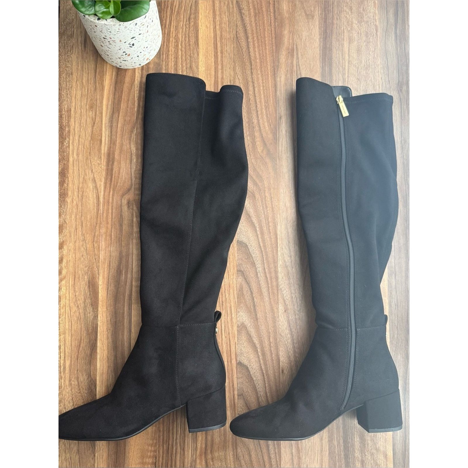 Michael Kors MICHAEL Michael Kors Braden Black Suede Over-the-Knee Boots Size US 7 / IT 37 - 2 Thumbnail