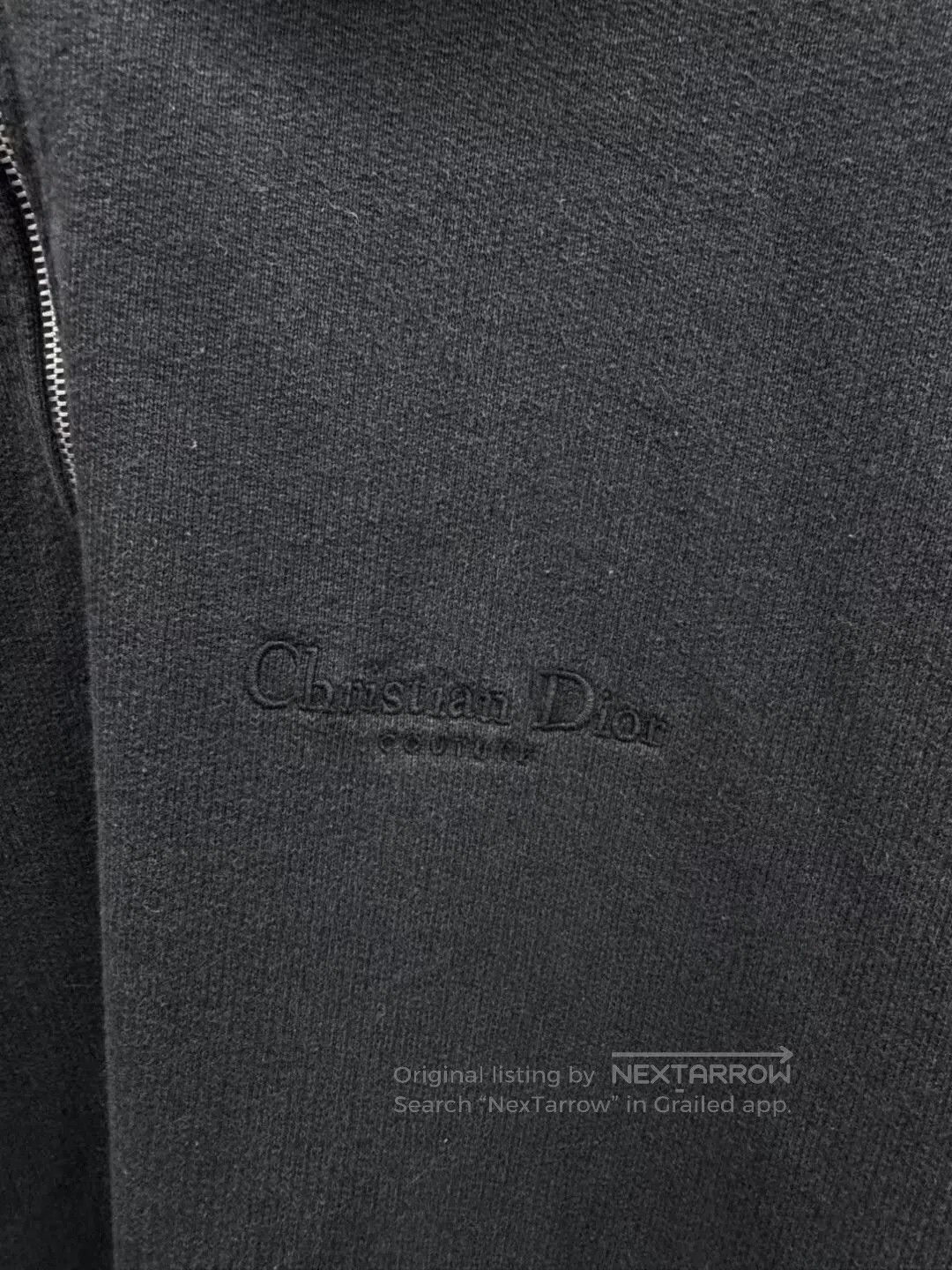 Dior black embroidered logo half-zip sweatshirt. Size US L / EU 52-54 / 3 - 3 Thumbnail