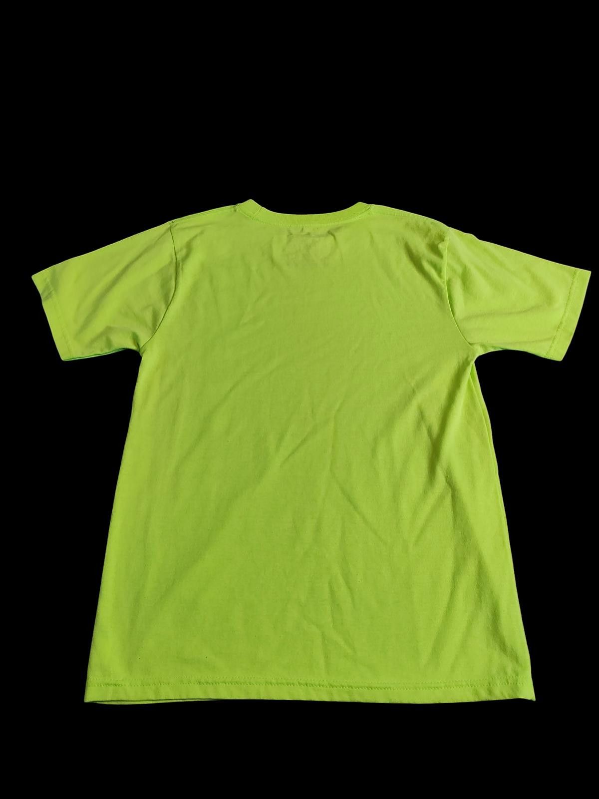 Nautica Nautica Unisex Kids' Lime Green T-Shirt with Vertical Logo Size US L / EU 52-54 / 3 - 5 Thumbnail