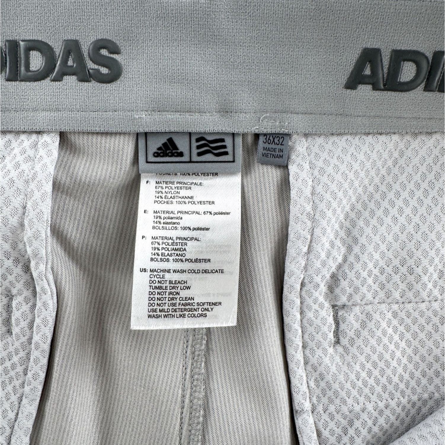 Adidas Adidas Ultimate 365 Gray Striped Performance Golf Pants Size US 36 / EU 52 - 3 Thumbnail