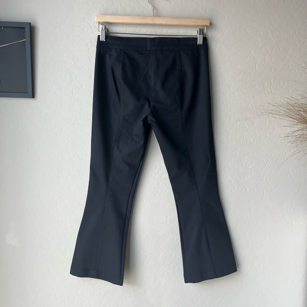 The Row The Row Black Low Rise Cropped Flare Leg Scuba Pull-On Pants Size 26" / US 2 / IT 38 - 6 Thumbnail