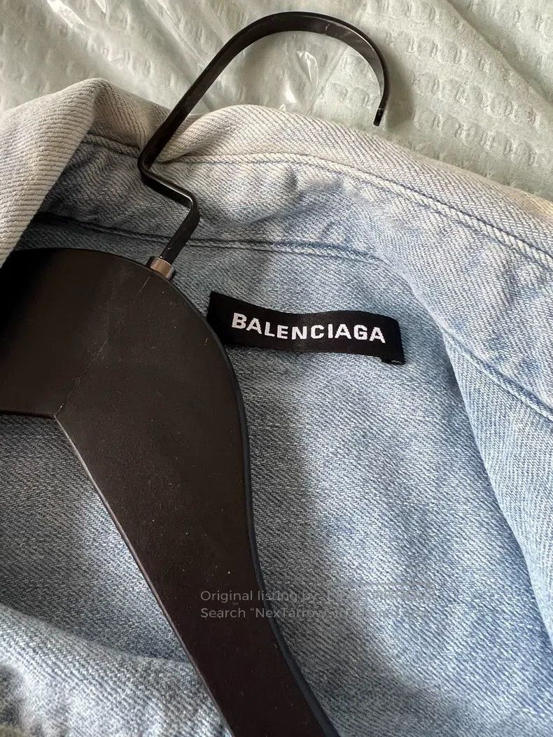 Balenciaga Balenciaga Washed Denim Shirt Size US XXS / EU 40 - 7 Thumbnail