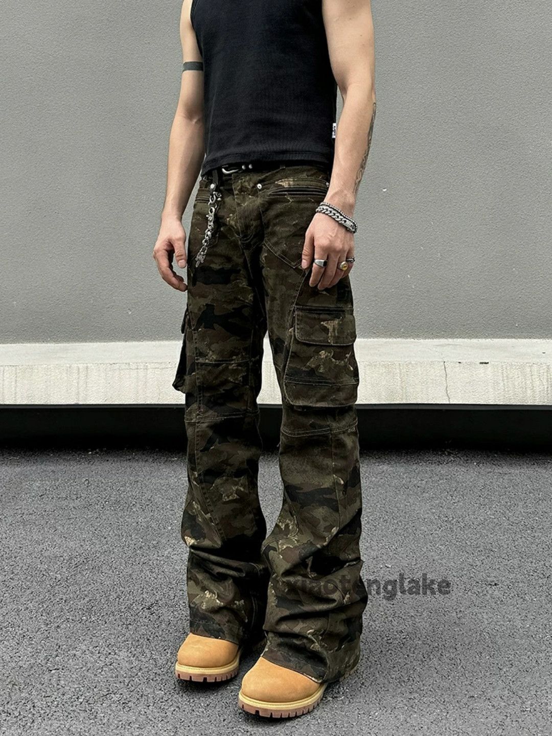 Designer × Japanese Brand × Vintage utility military loose outdoor work camo cargo pants Size US 32 / EU 48 - 2 Thumbnail