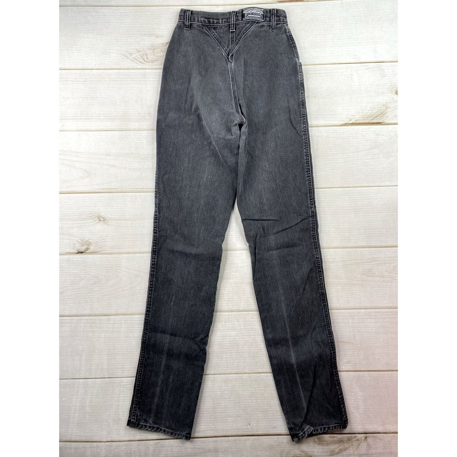 Vintage VINTAGE Rockies Jeans 26 High Rise Button Placket 90s Black Denim Women Jeans Size 26" / US 2 / IT 38 - 6 Thumbnail