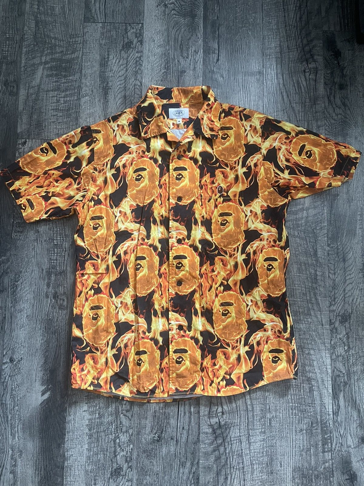 トップス BAPE JAPAN CULTURE OPEN COLLAR SHIRT XL BAPE Japan Culture Open Collor Shirt Black Men's - FW22 - US