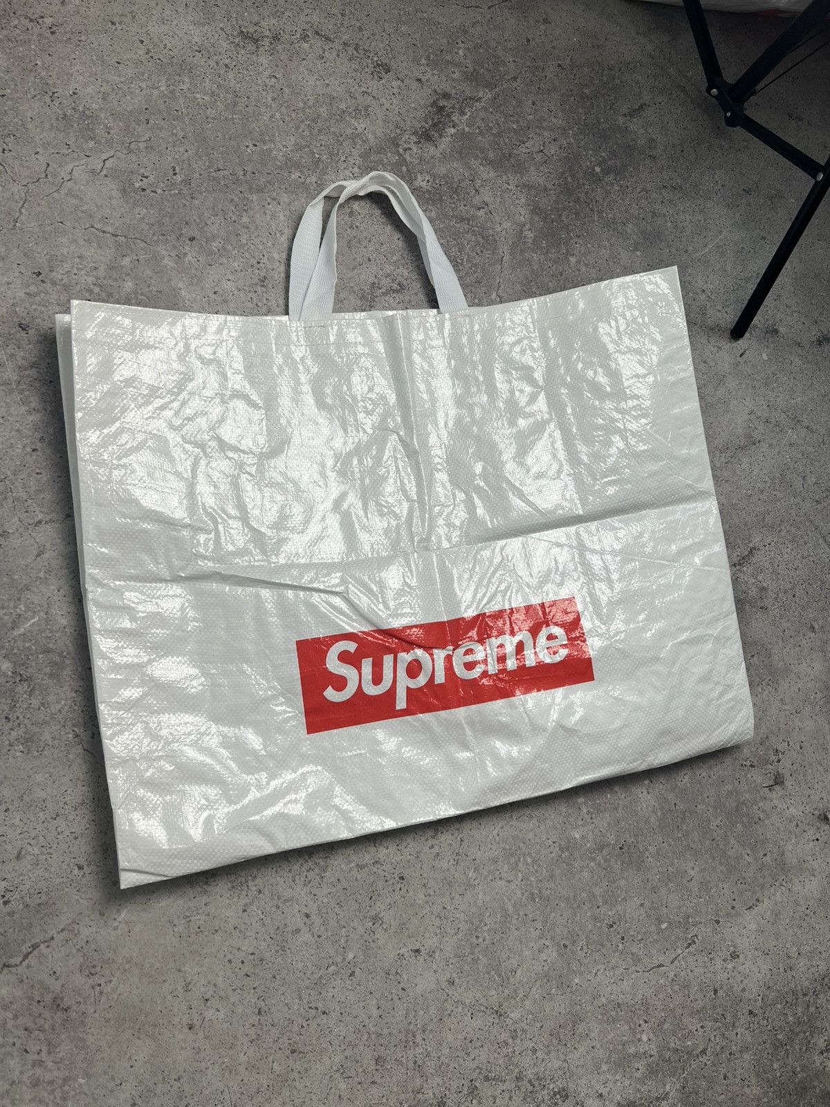 Supreme × Vintage Supreme reusable shopping bag / tote large cotton woven Size ONE SIZE - 2 Thumbnail