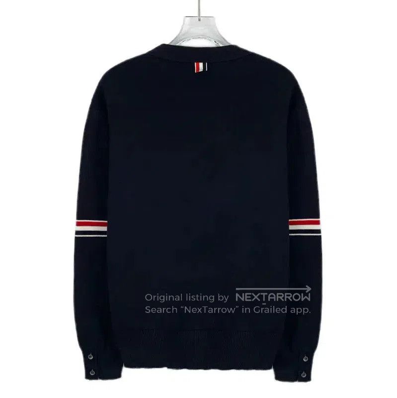 Thom Browne Thom Browne Navy Cotton Women's Cardigan 0089. Size M / US 6-8 / IT 42-44 - 2 Thumbnail