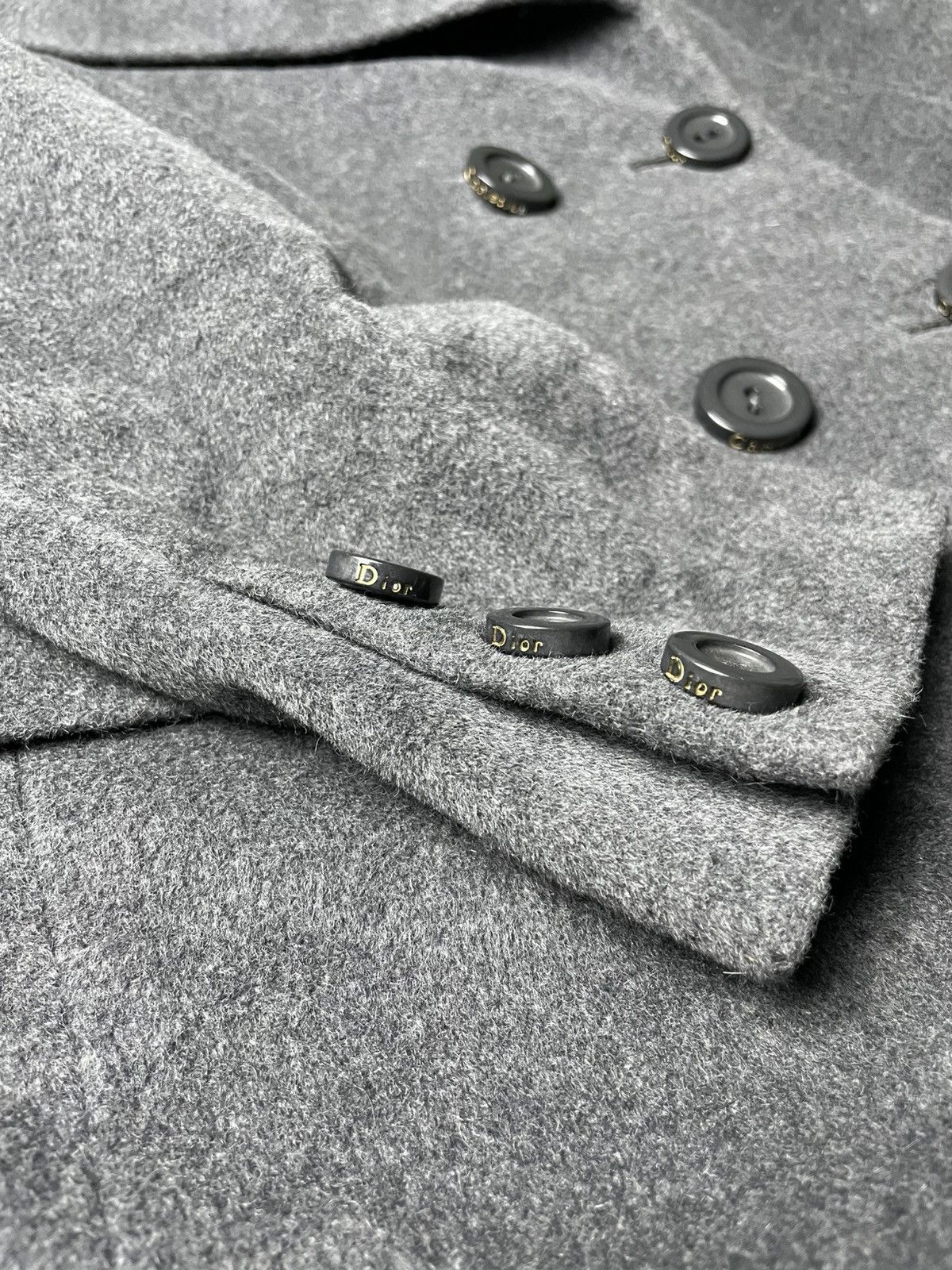 Christian Dior Monsieur × Dior × Hedi Slimane Christian Dior "KBT7A4000" Angora Wool Double Coat Size US M / EU 48-50 / 2 - 12 Thumbnail